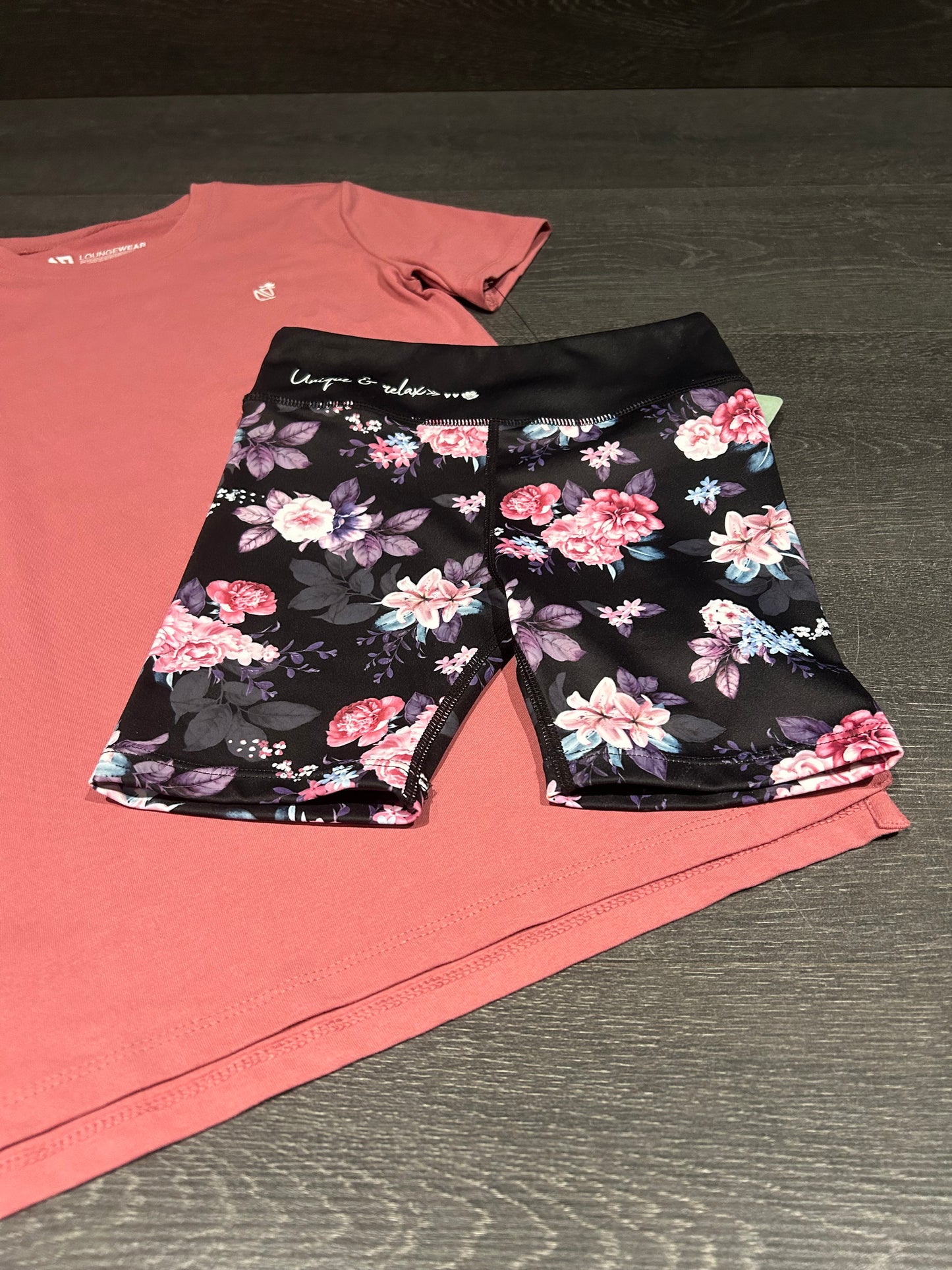 Reservé sch -Tunique neuve et legging comme neuf - Nano - 5 ans - rose et noir