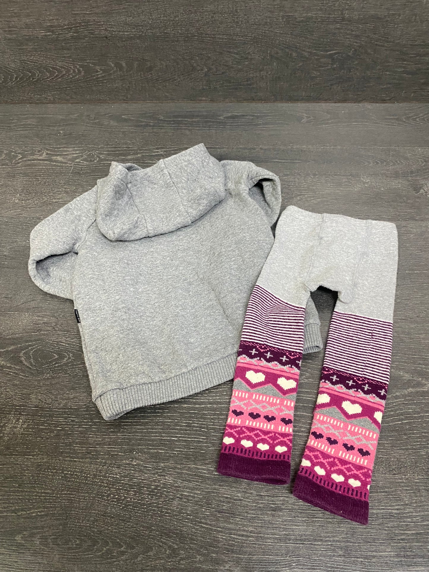 Friperie - tunique rebelle 2 ans et collant 2-3 ans -
