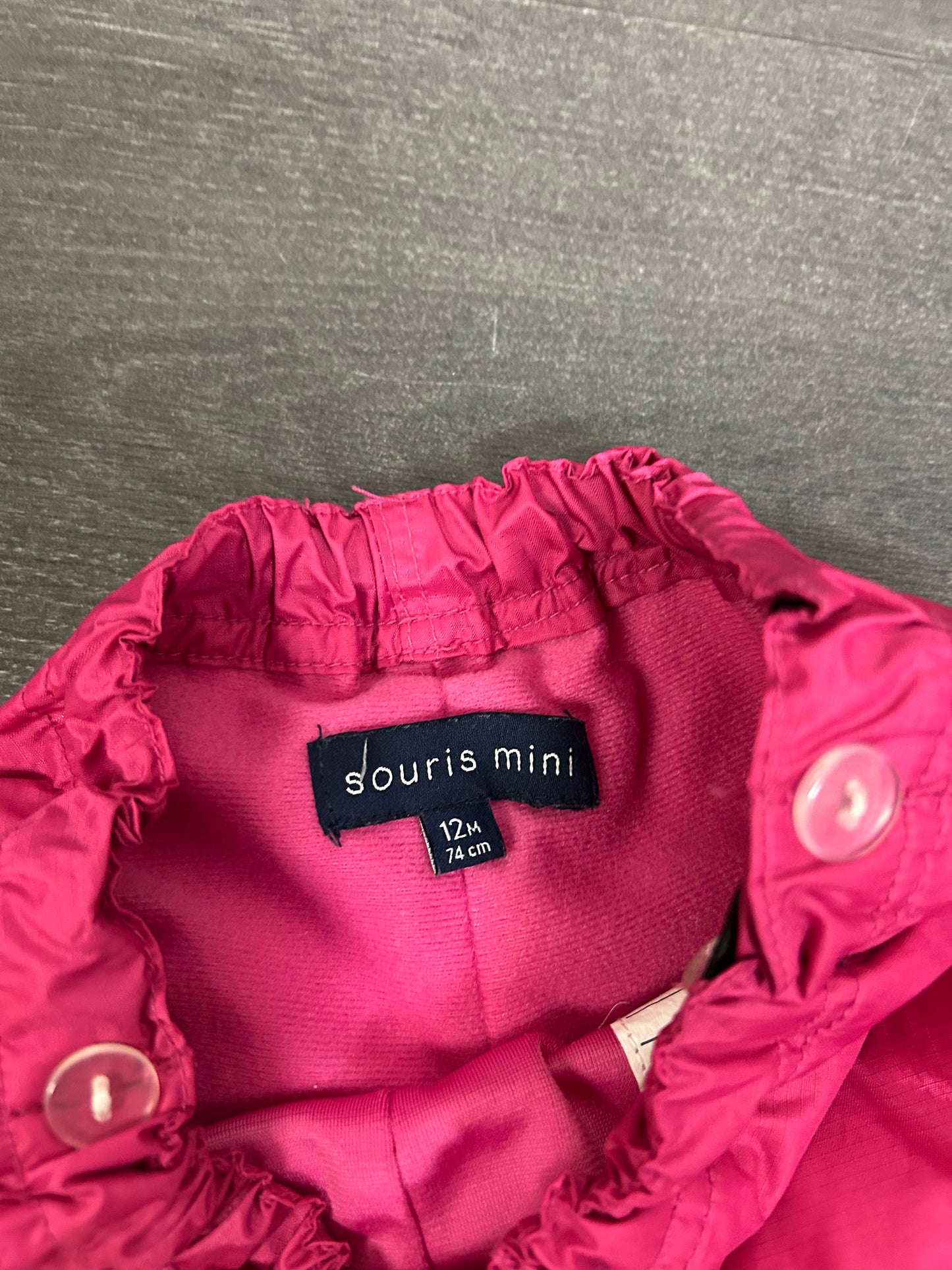 Comme neuf - Souris Mini - pantalon de pluie - 12 mois