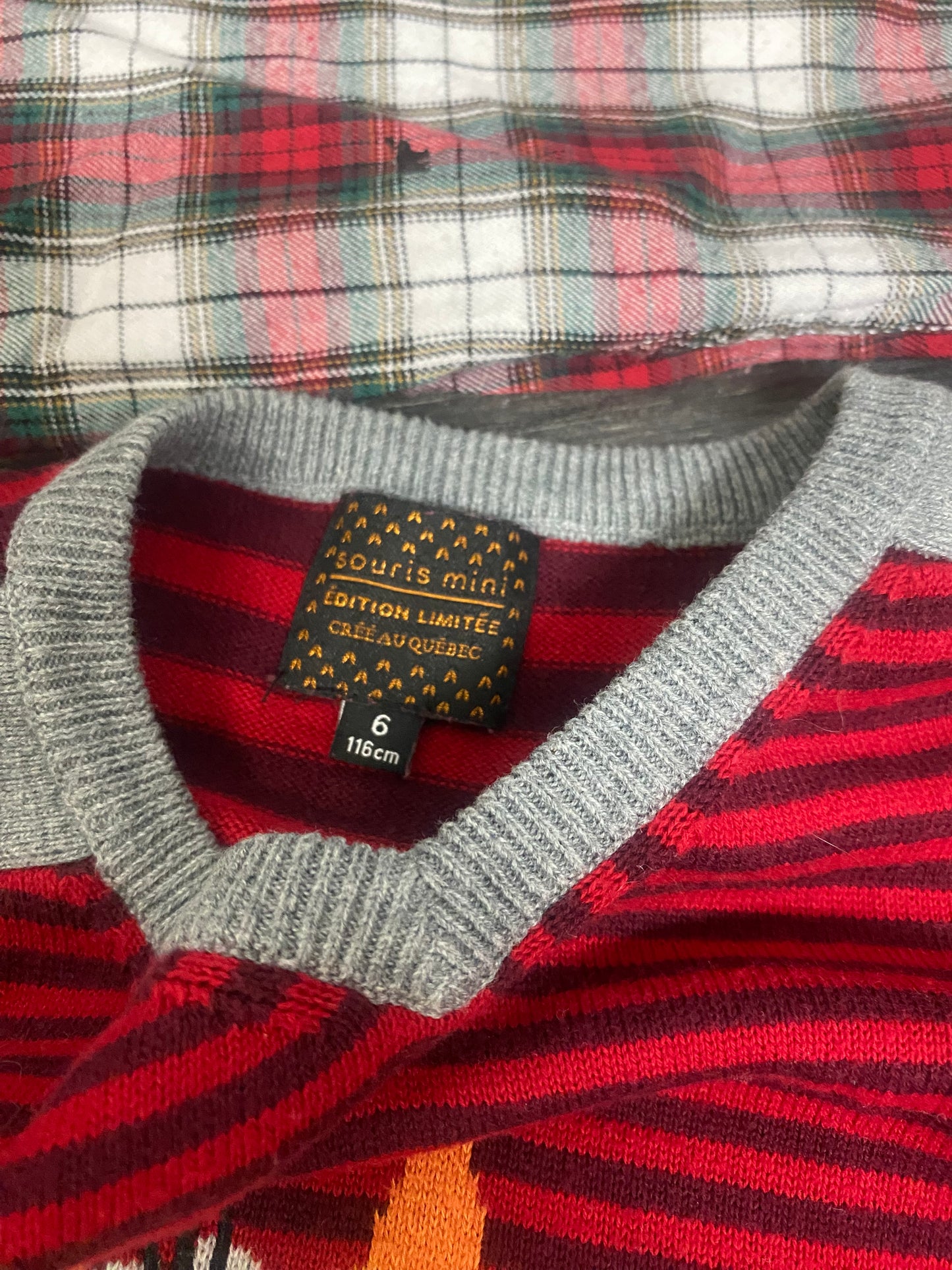 Friperie - chemise et debardeur - 6 ans - souris mini
