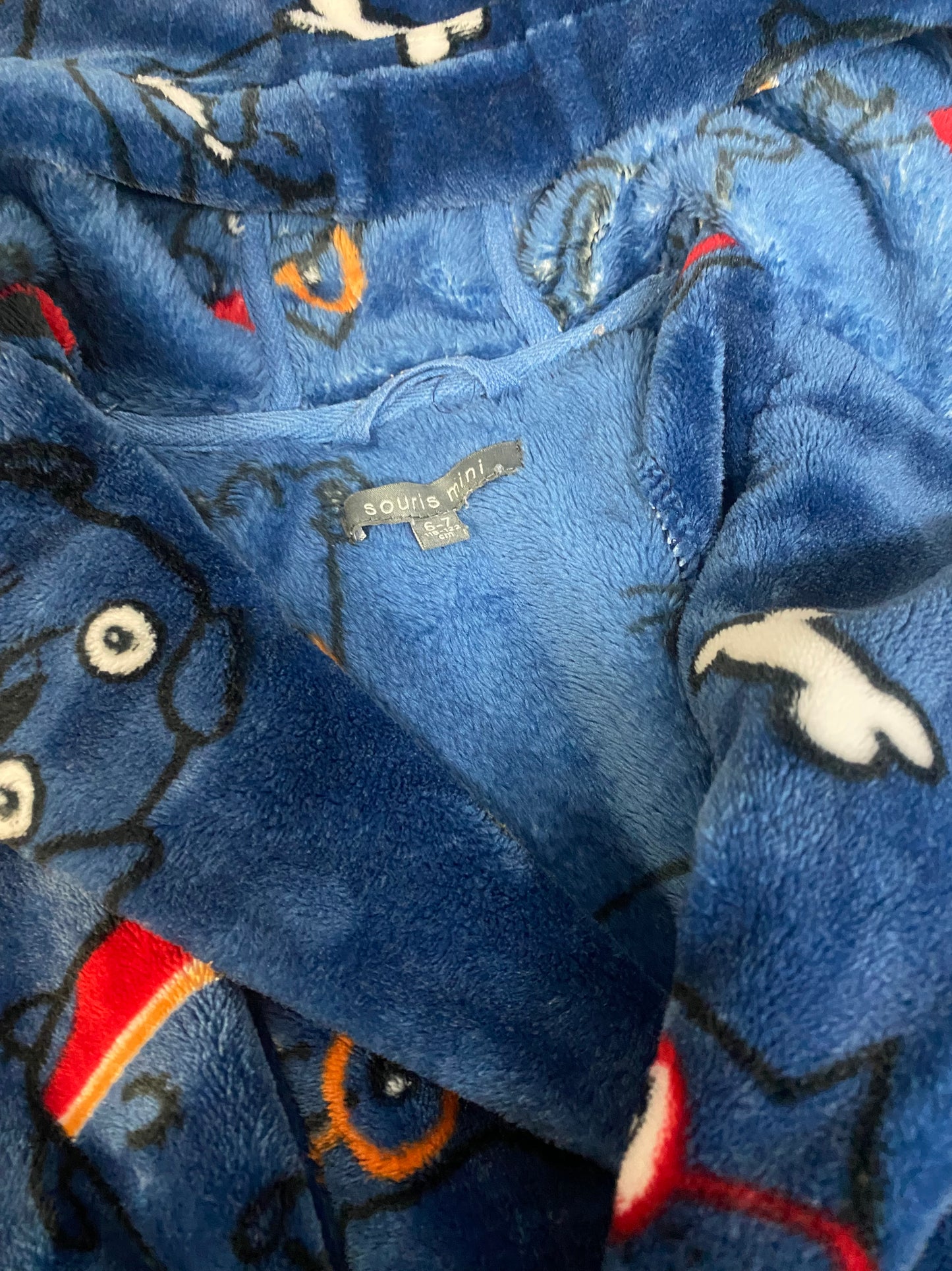 Friperie - Robe de chambre douce -6-7 ans