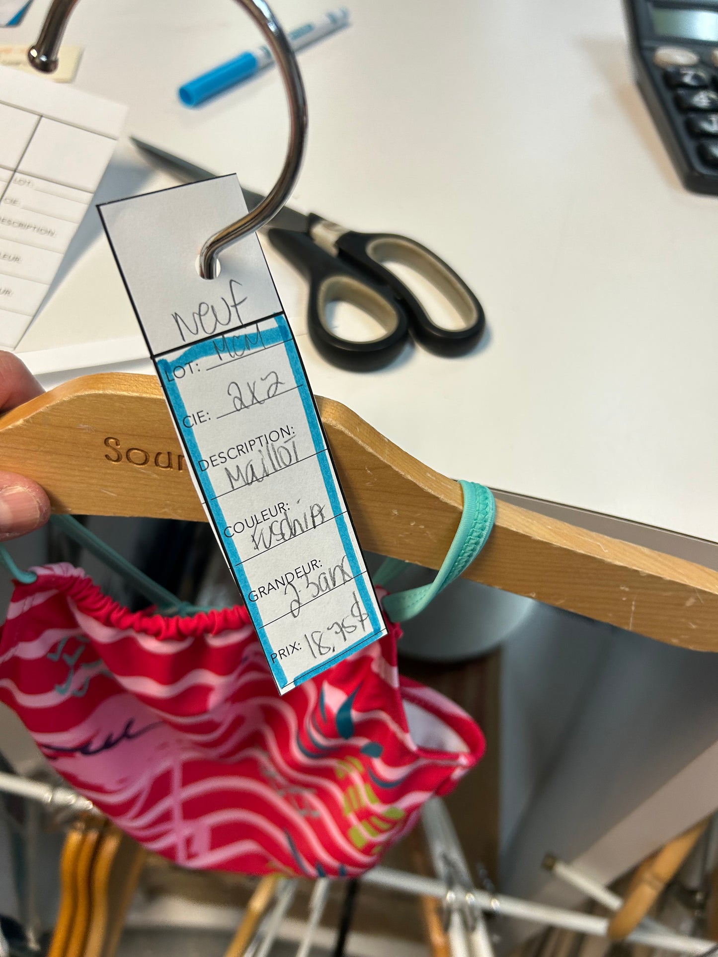 Neuf - maillot -2x2 - 2-3 ans