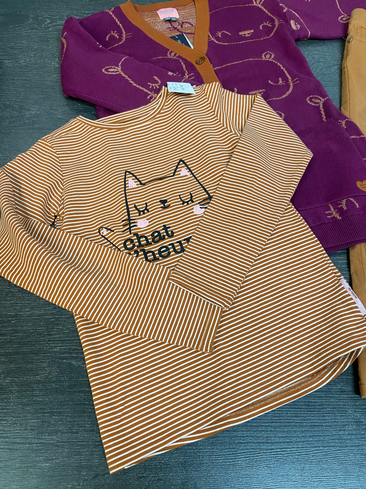 Gilet m. Longues rayé