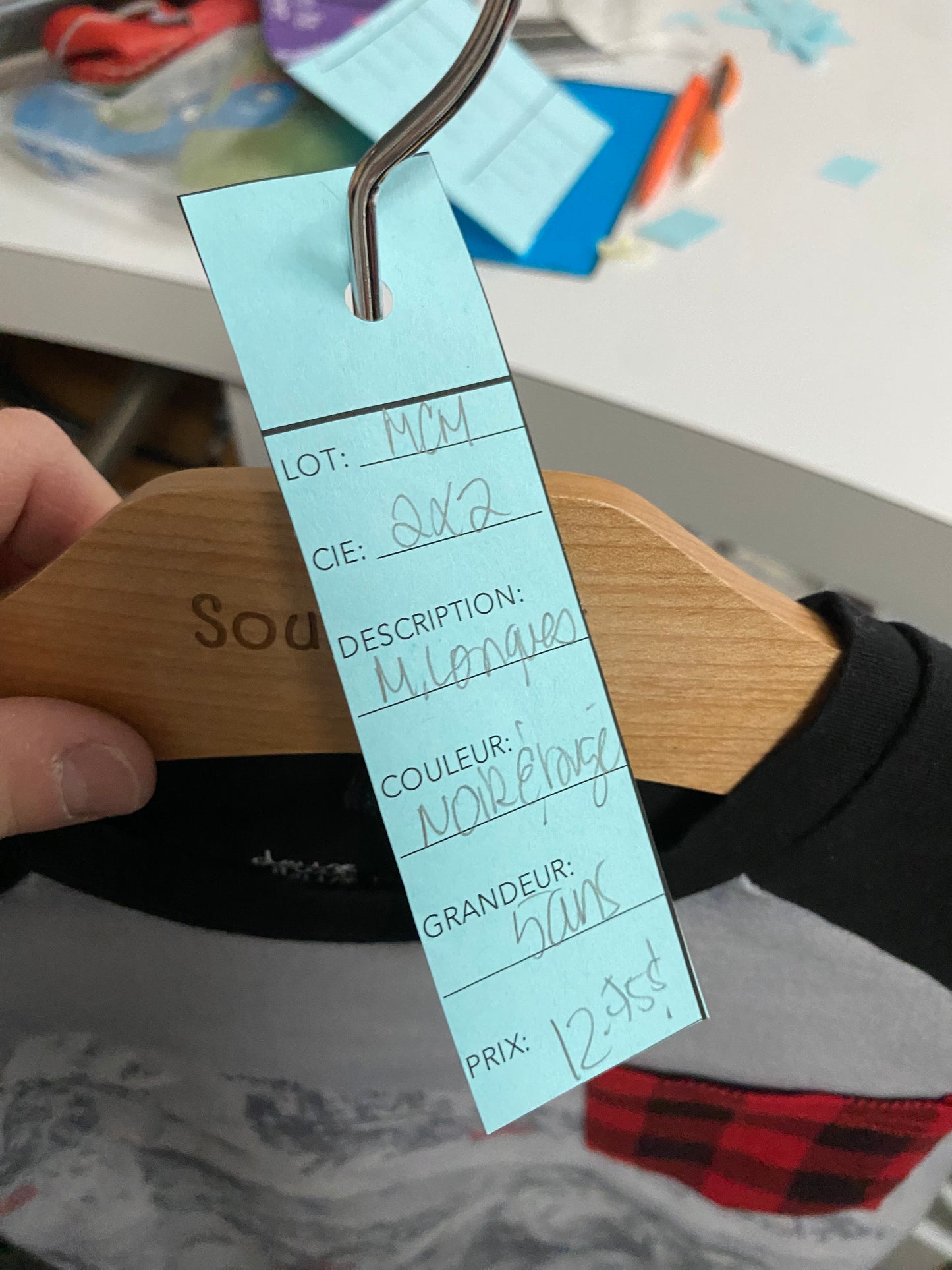 Friperie - 2x2 - manches longues - noire et blanc - 5 ans