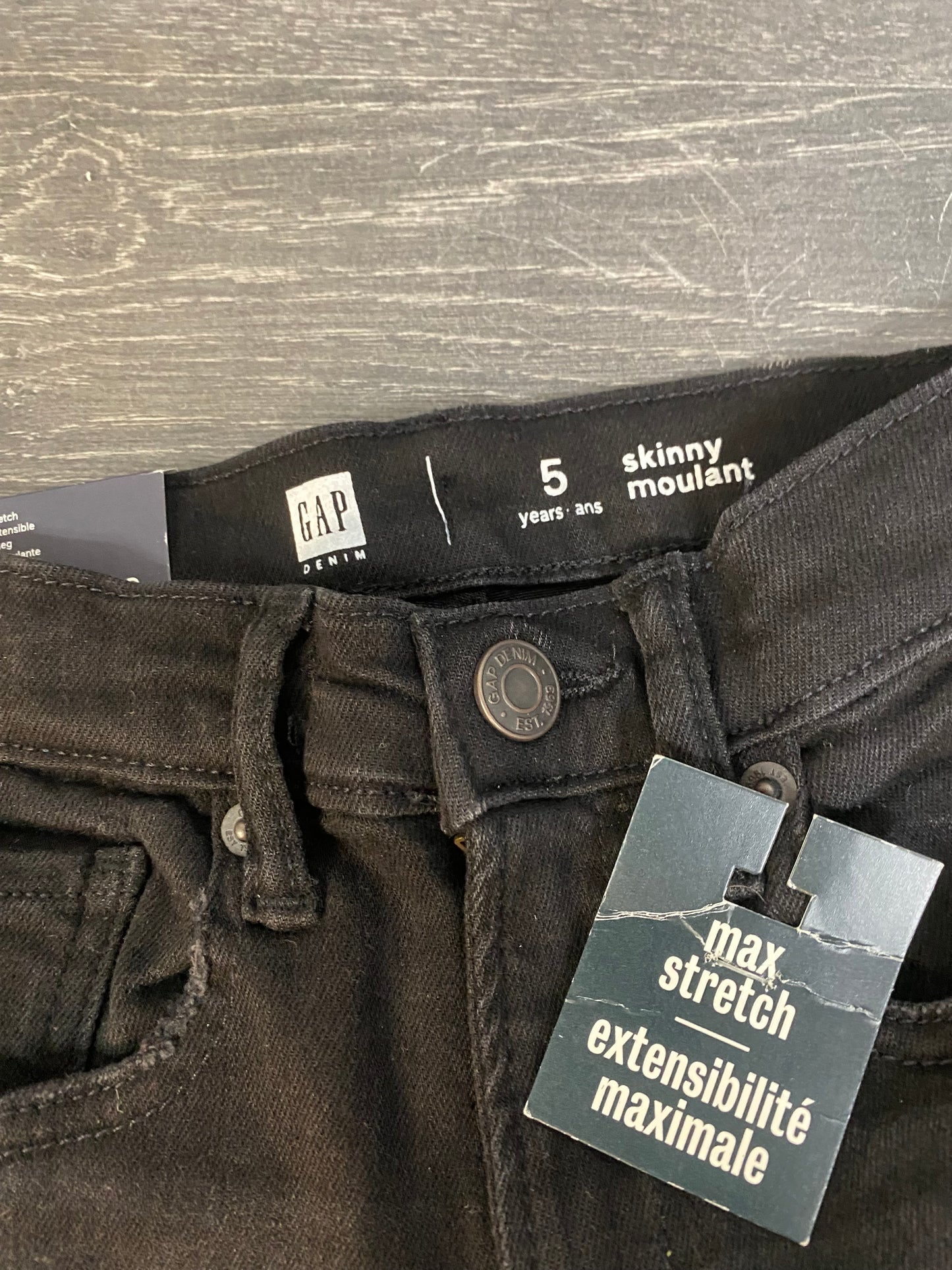 Jeans skinny - gap - 5 ans - noire