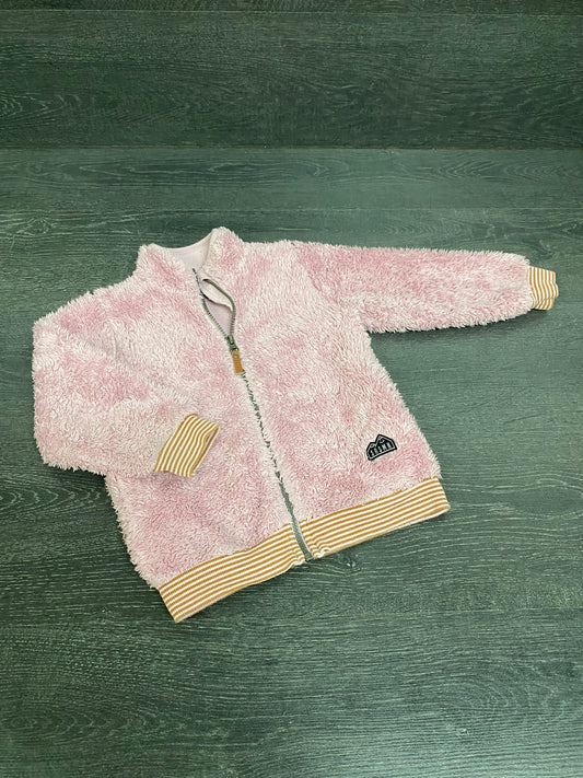 Friperie - manteau automne poilu - 3 ans - souris mini