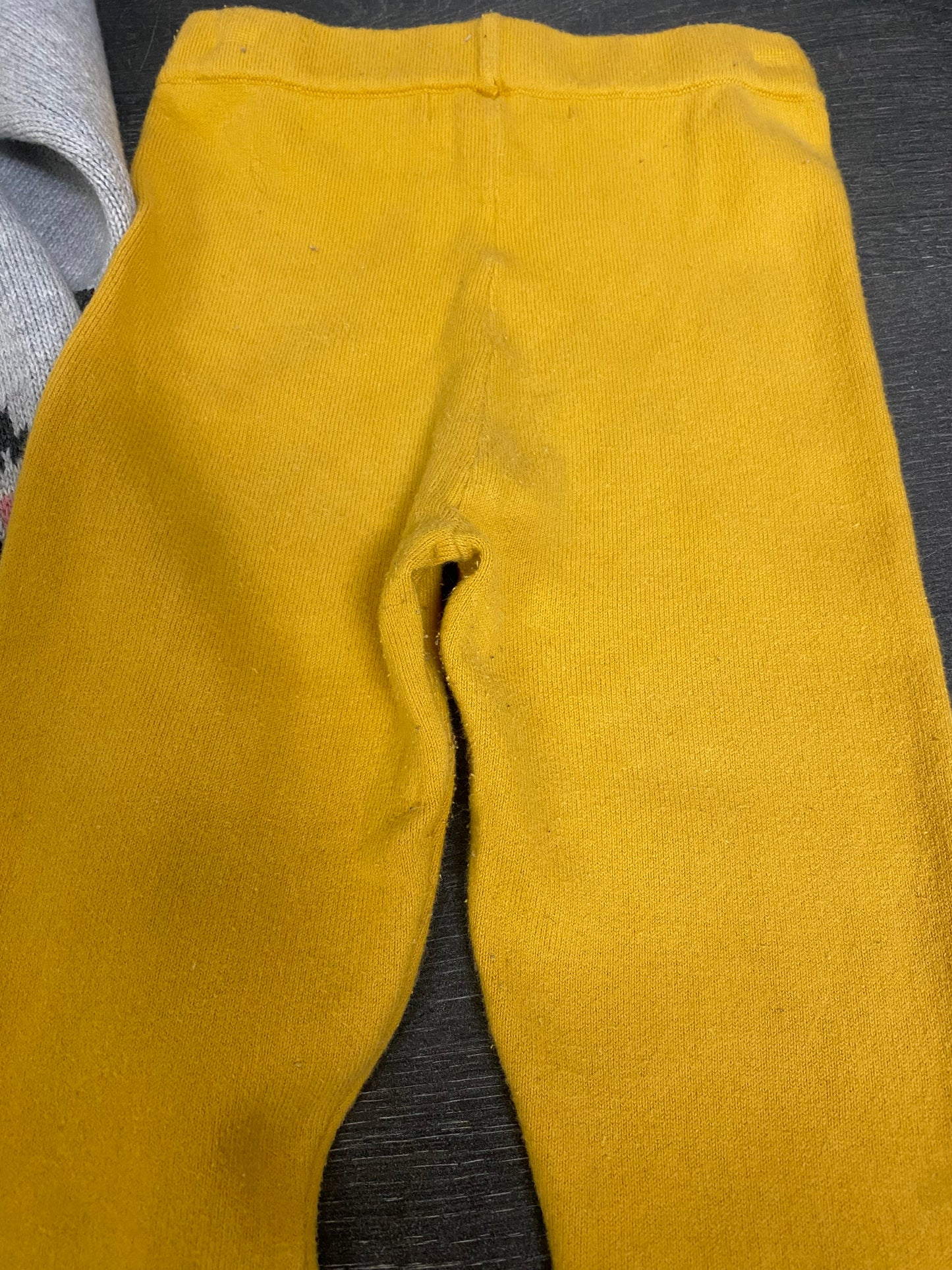 Friperie - tunique tricot et legging tricot - 3 ans