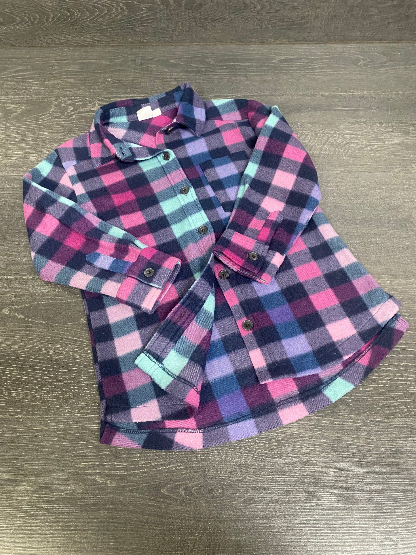 Friperie - veste carreaux - 6 ans - 2x2 - comme neuve