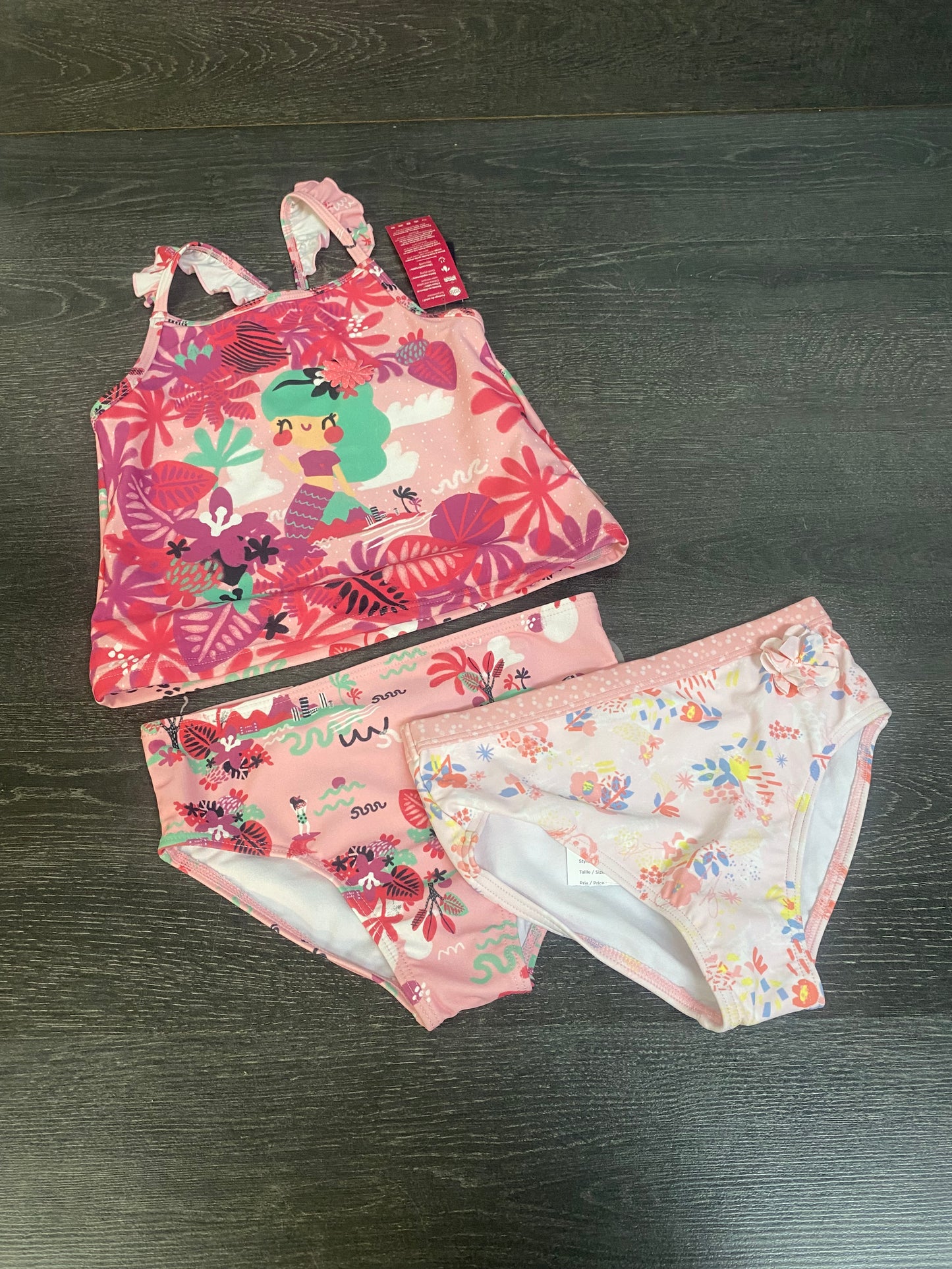 Maillot 2 pieces et culotte bikini - 10 ans - 20$
