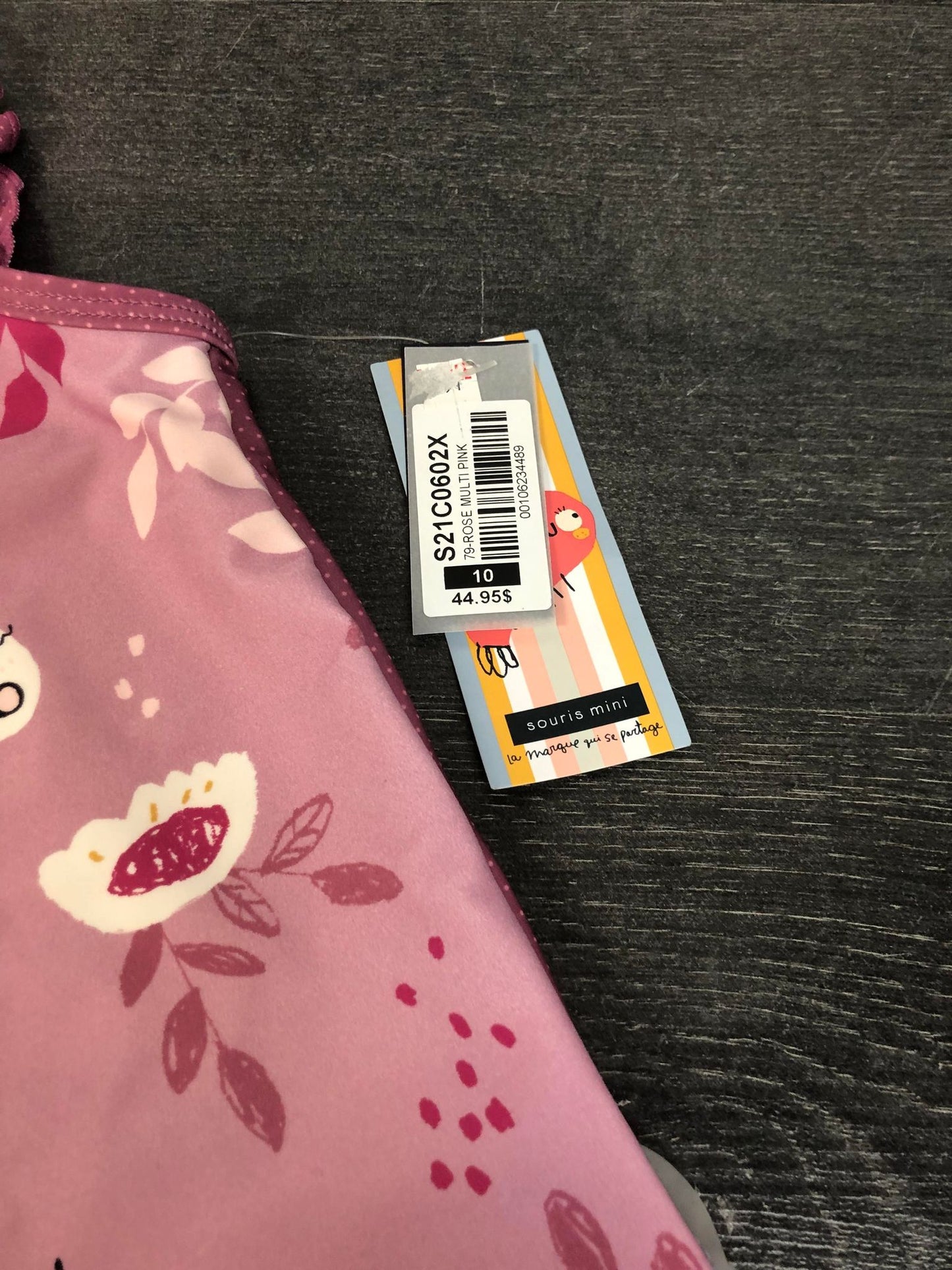 Maillot 2 pieces - souris mini -10 ans ou 12 ans