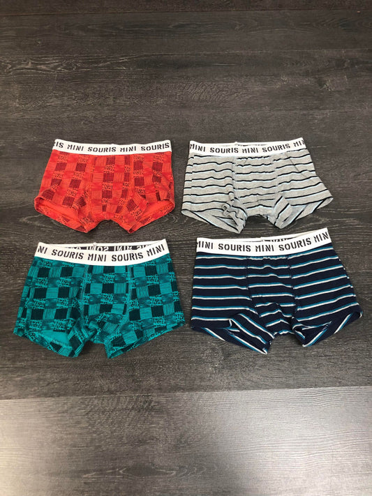FRIPERIE - Lot 4 boxers - Souris mini - 5-6 ans