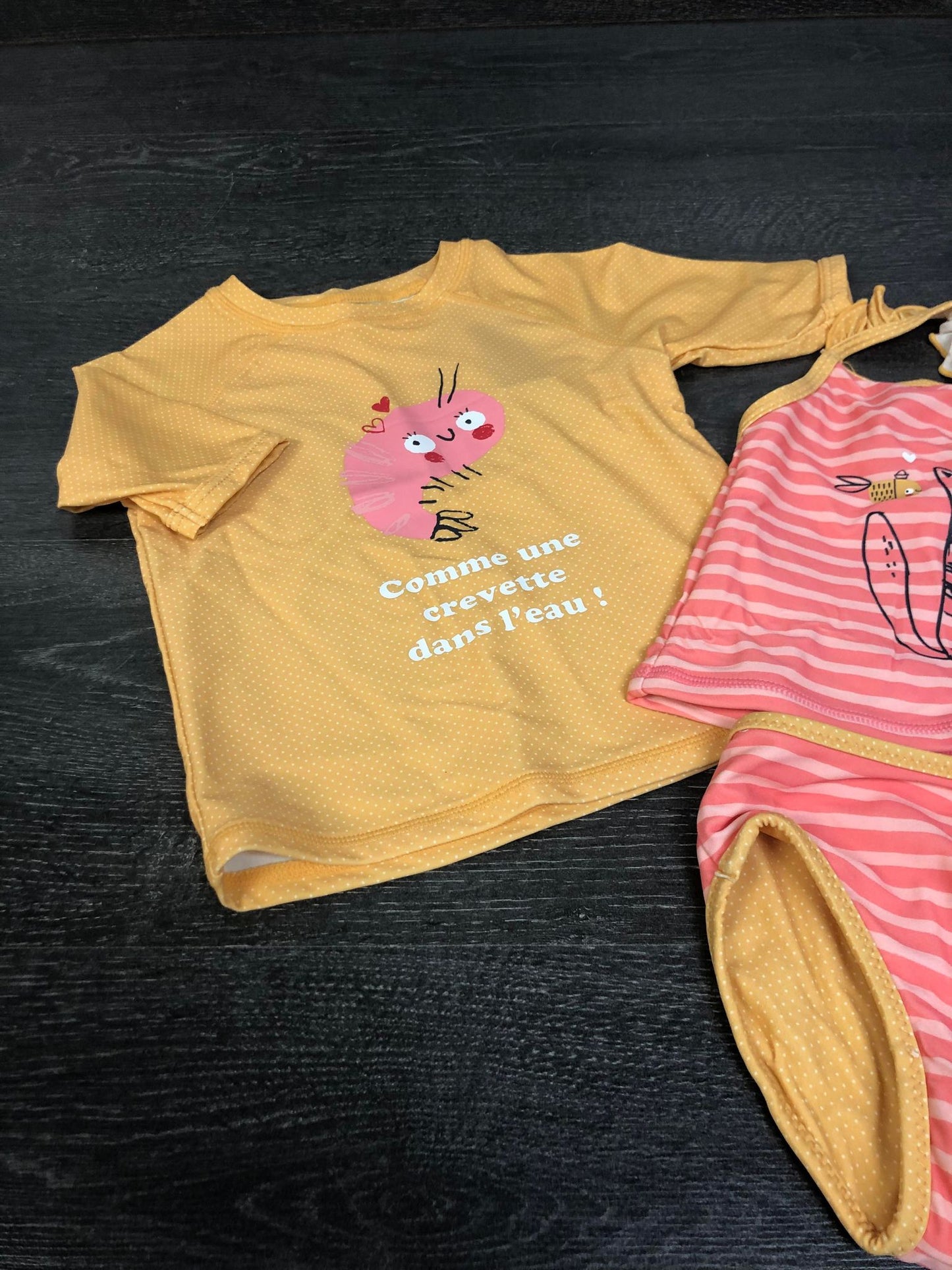 Duo Maillot 2 pieces et rashguard - Souris mini - voir les grandeurs