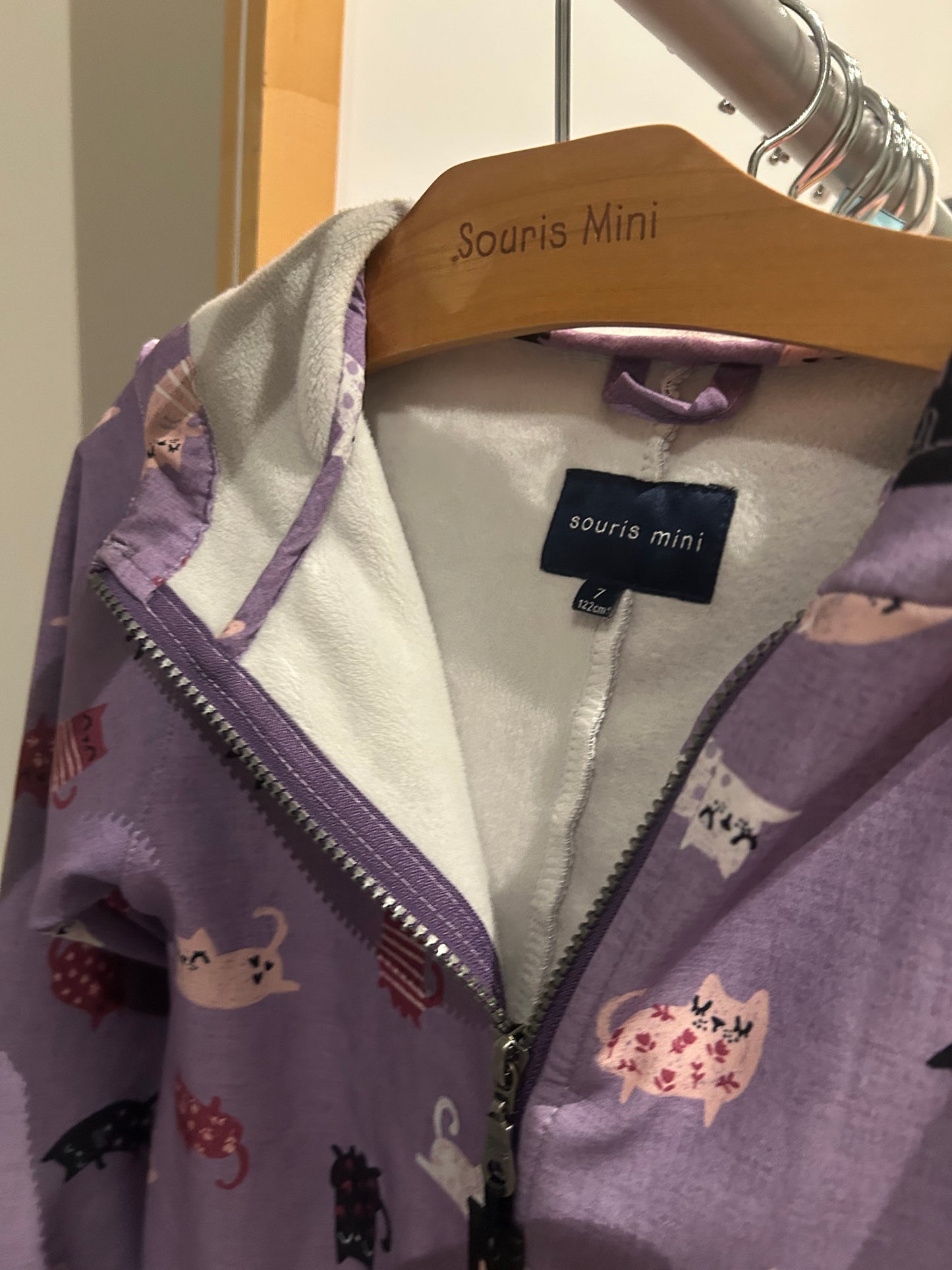 Softshell - 7 ans - mauve