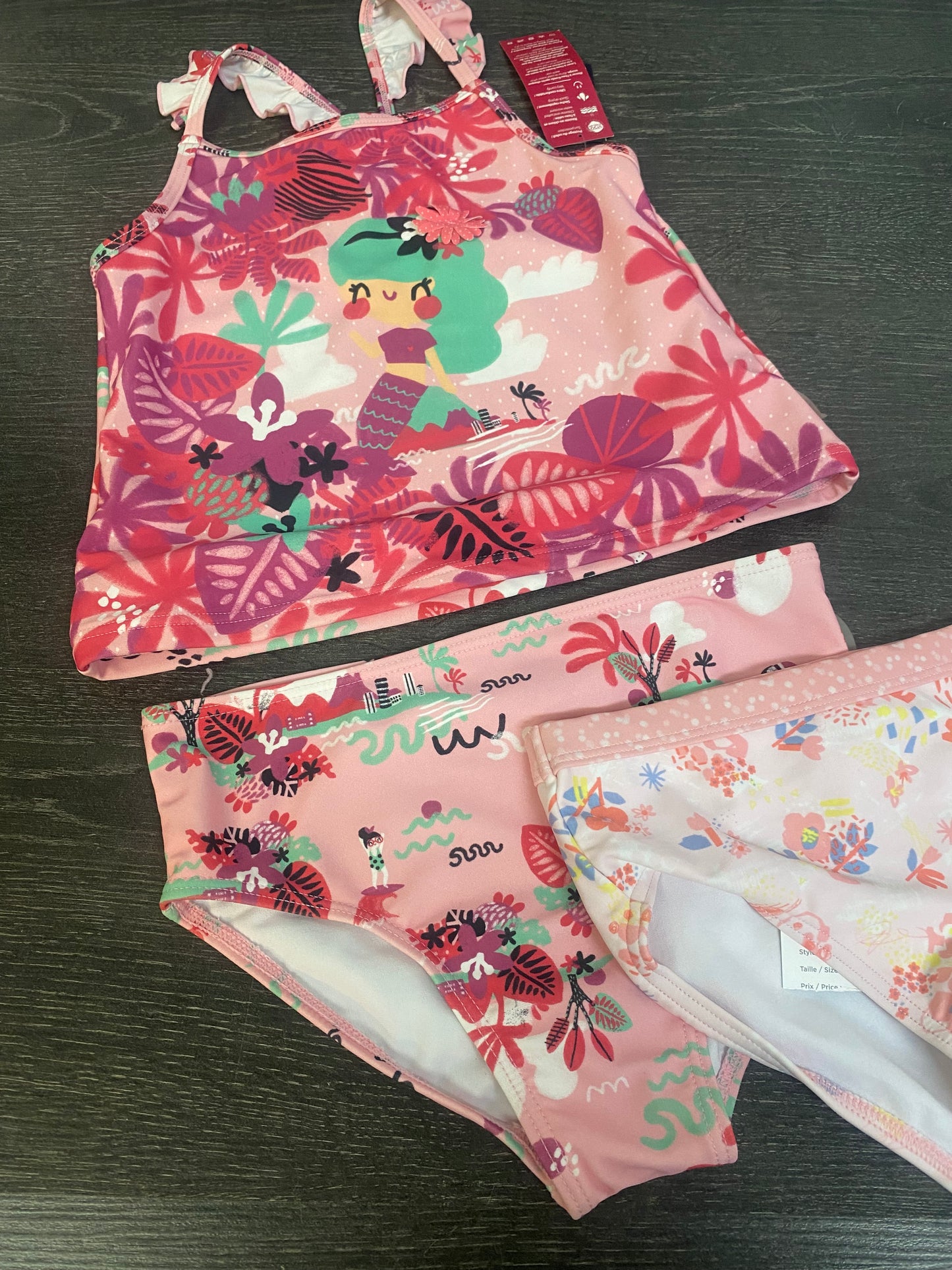 Maillot 2 pieces et culotte bikini - 10 ans - 20$