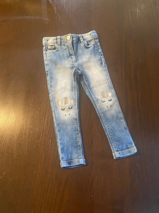 Friperie - next - jeans skinny - 3 ans