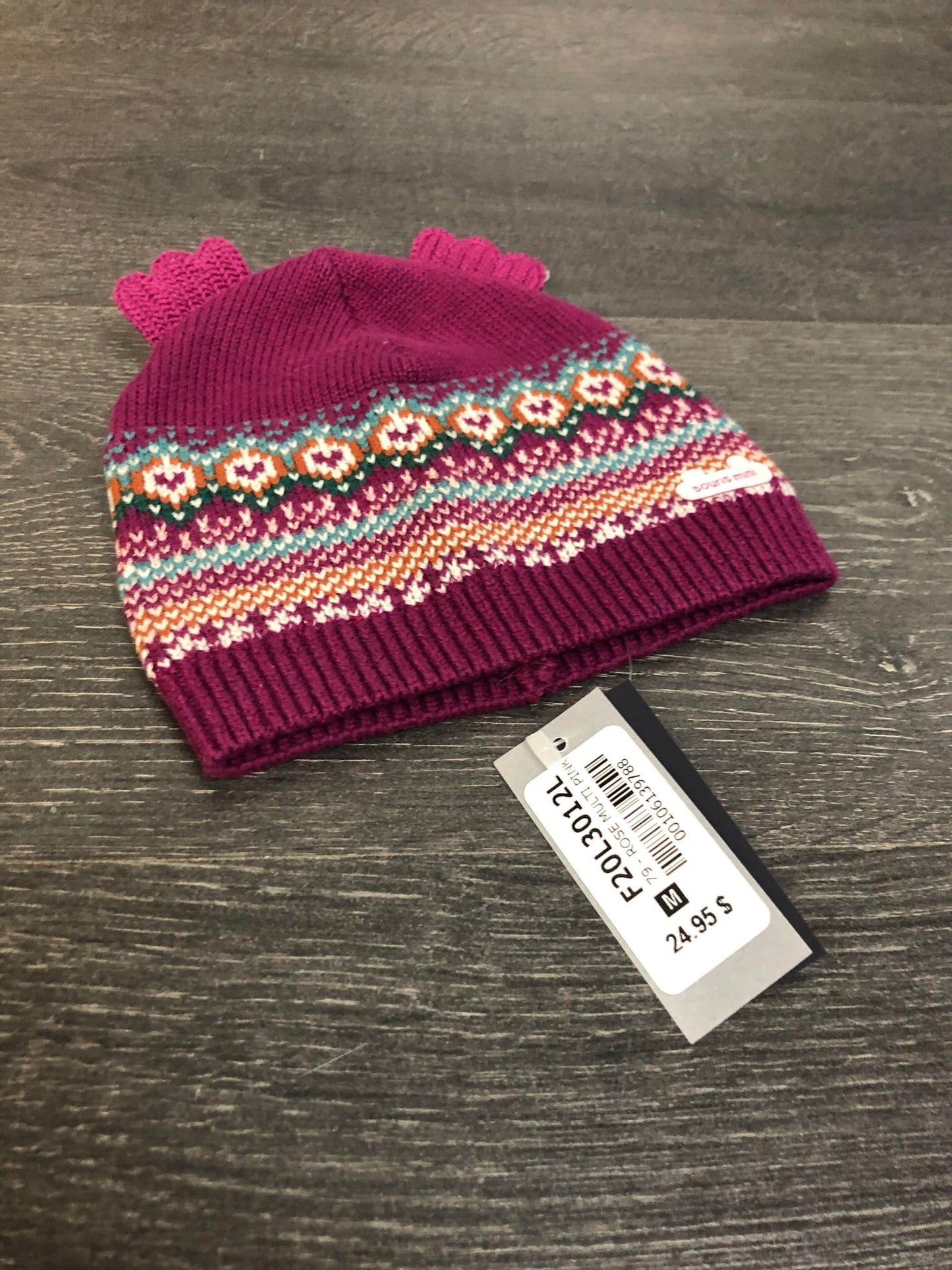 Bonnet tricot - medium bébé - souris mini