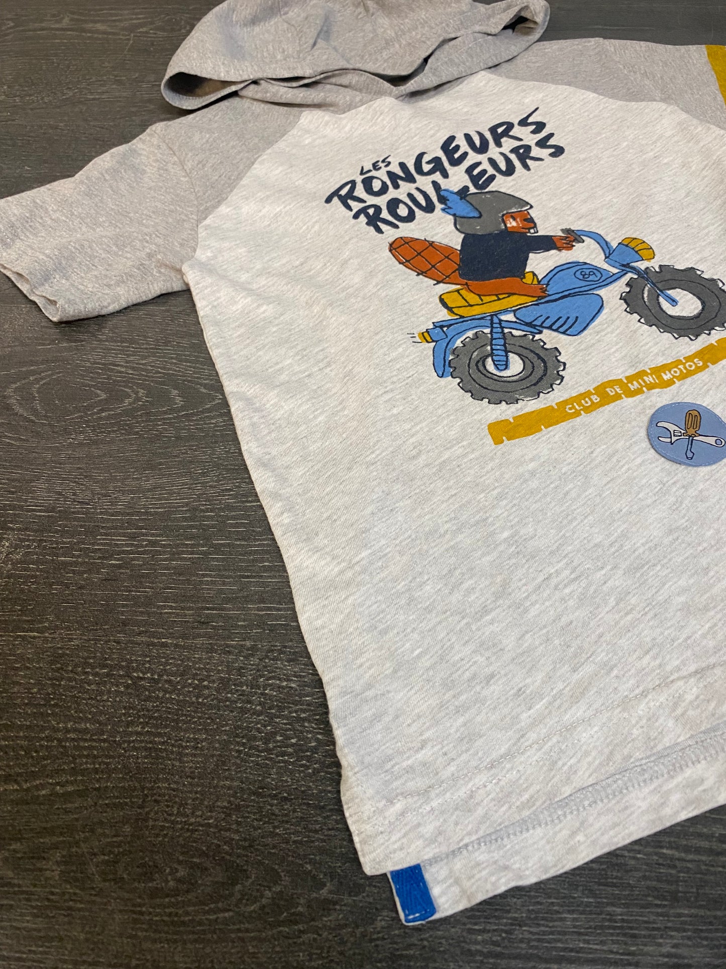 Friperie - 7 ans - hoodie - souris mini