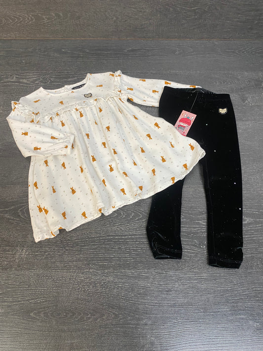 Neuf et usagé - 18-24 mois - tunique et legging velours -