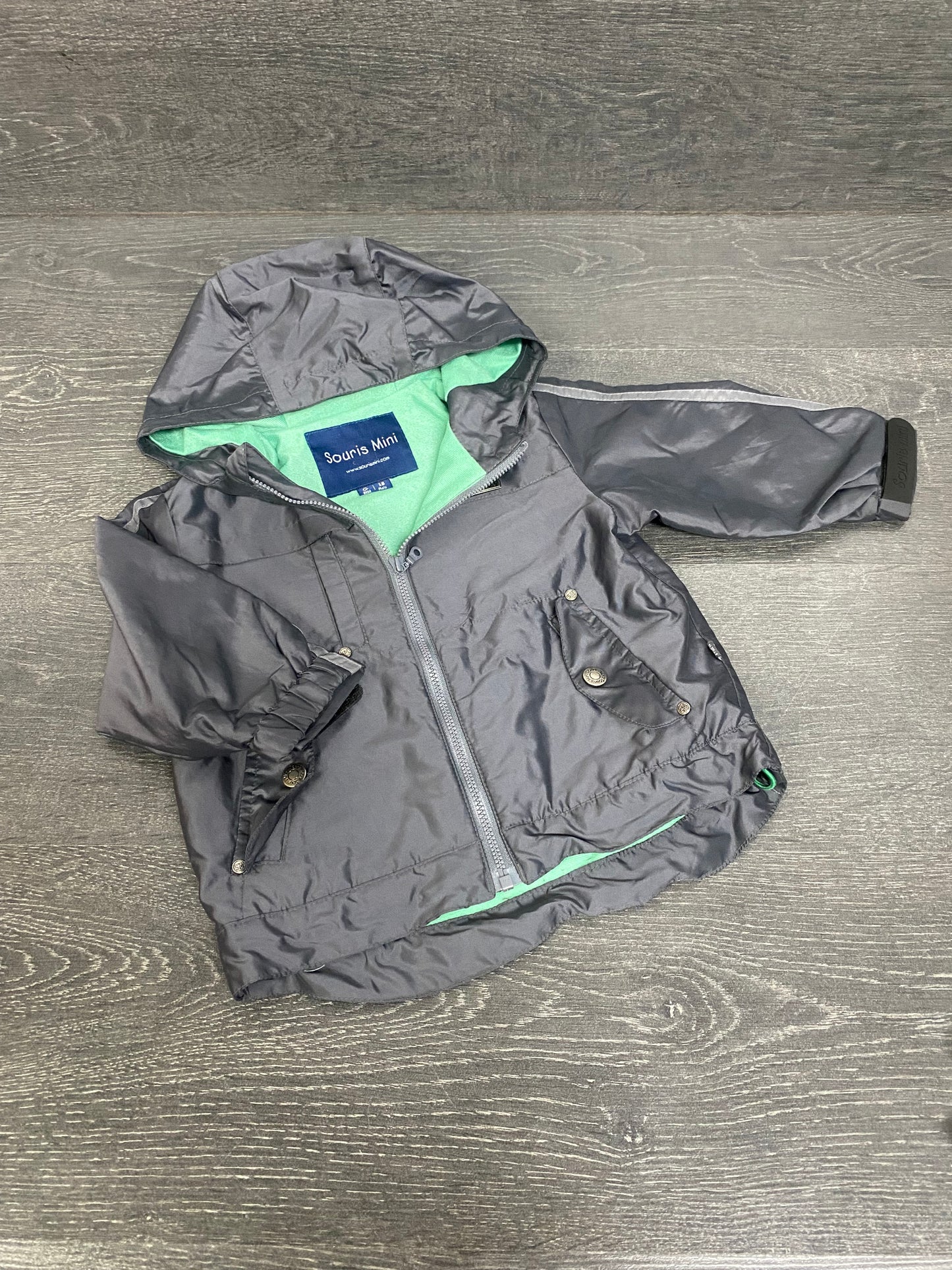 Friperie - 18 mois - veste de pluie - souris mini