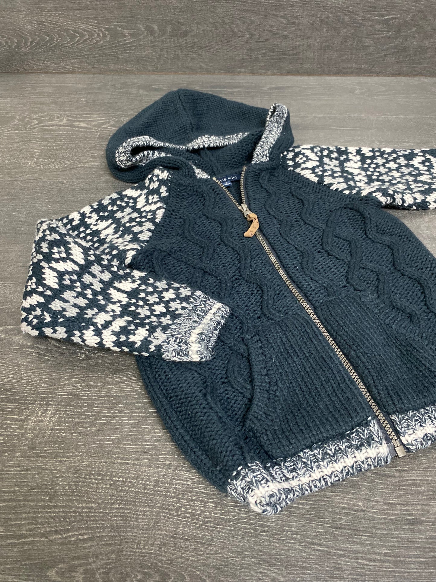 Friperie - veste de tricot - 5 ans - souris mini