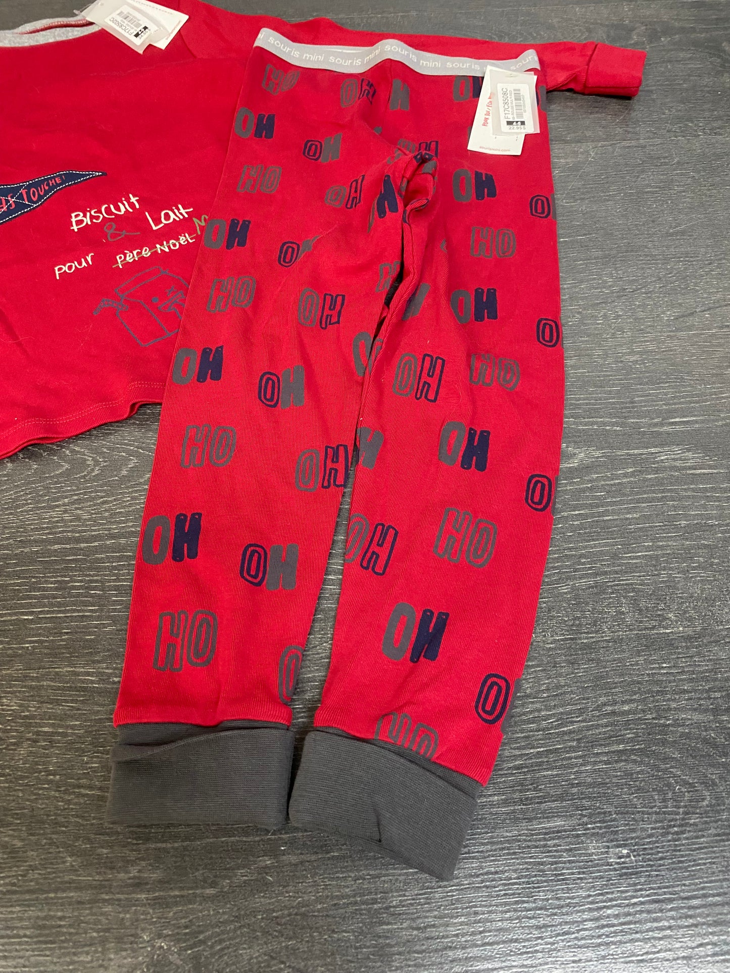 Pyjama noel - 4-5 ans - neuf - souris mini