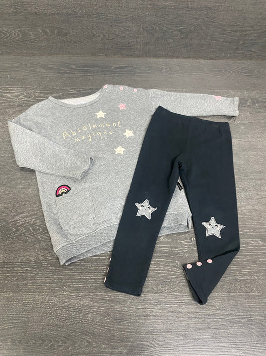 Friperie - tunique et legging - 2-3 ans - souris mini