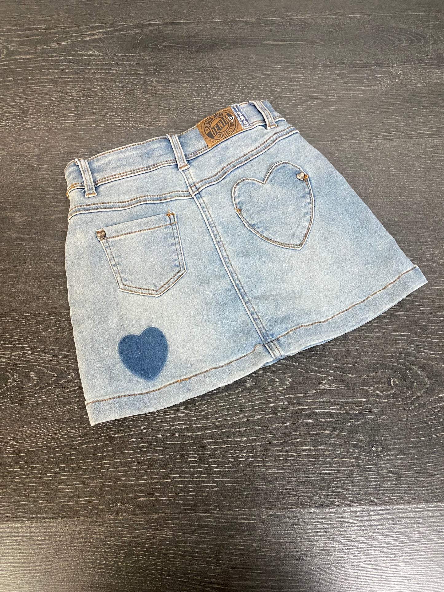 Friperie - souris mini - jupe - jeans - 4 ans