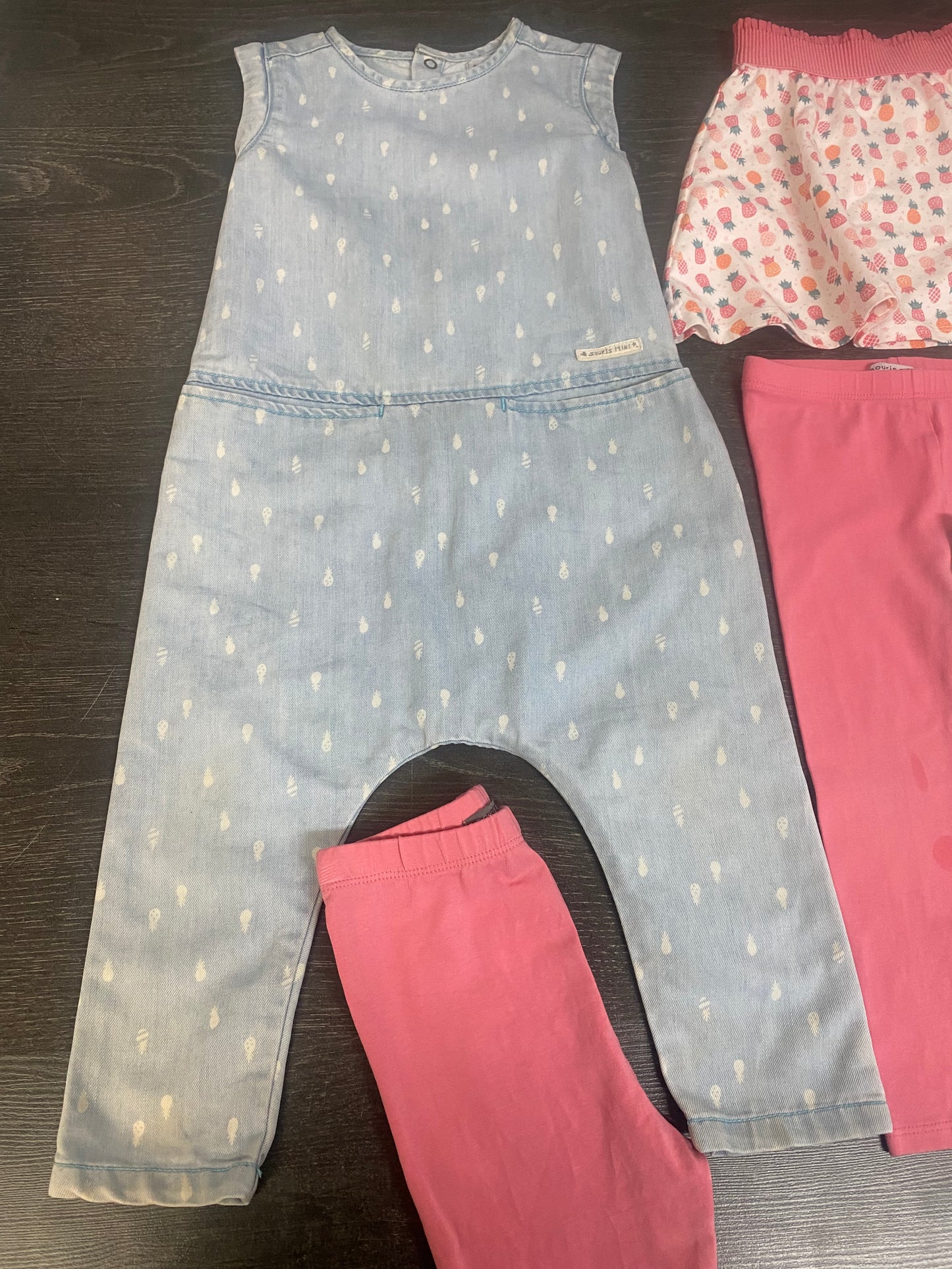 Friperie - comme neuf et usagé - 24 mois a 3 ans - lot ananas
