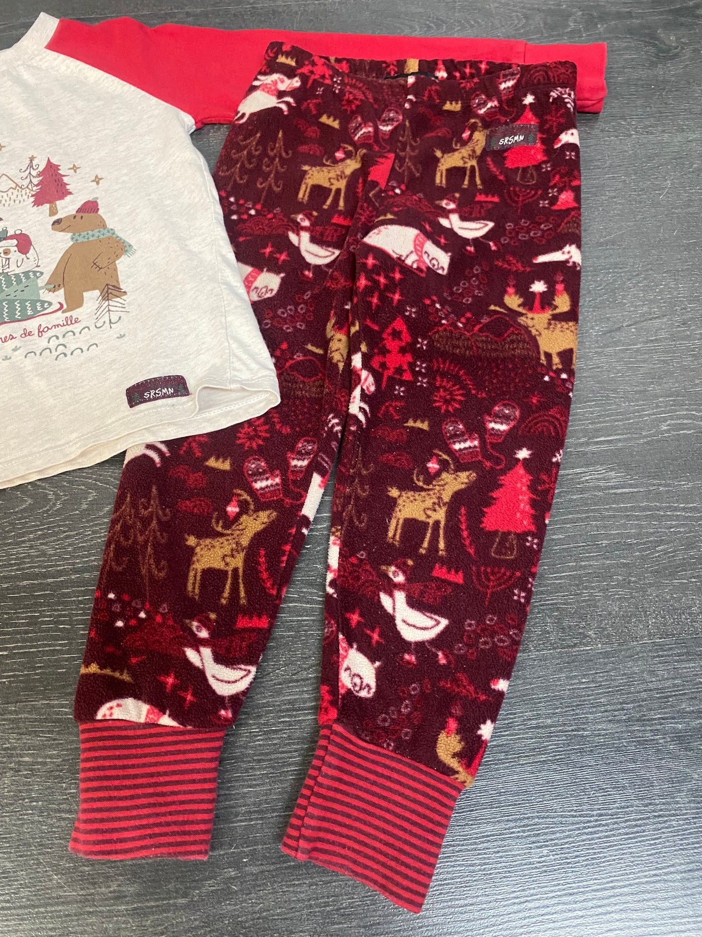 Friperie - pyjama noel - 4 ans - souris mini