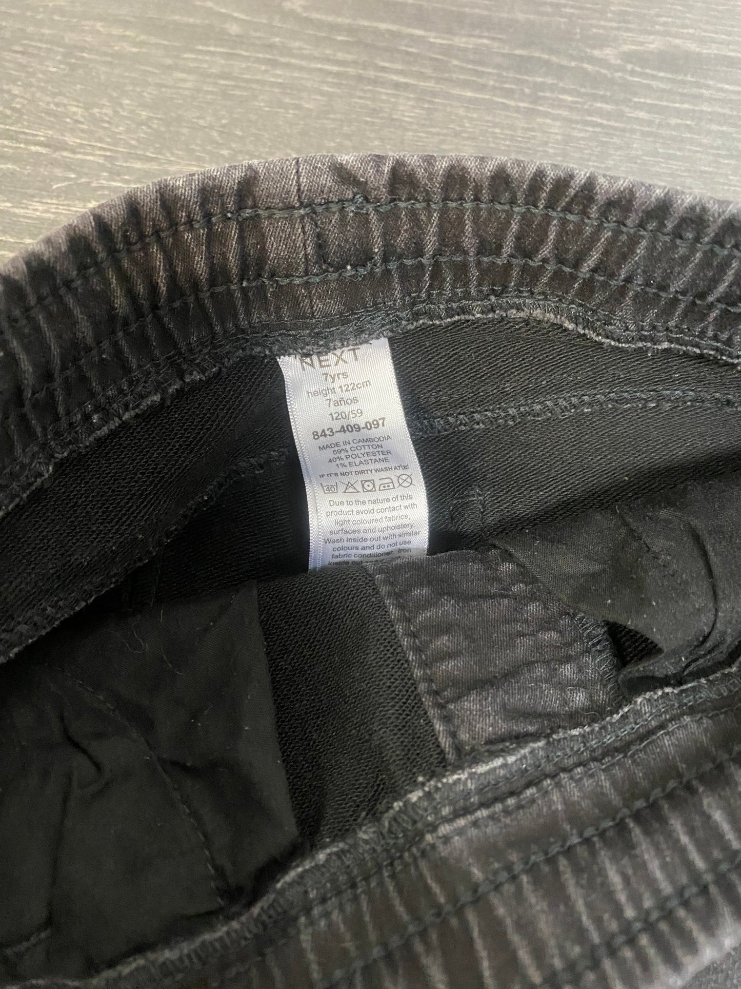 Friperie - jeans taille elastique - 7 ans - next