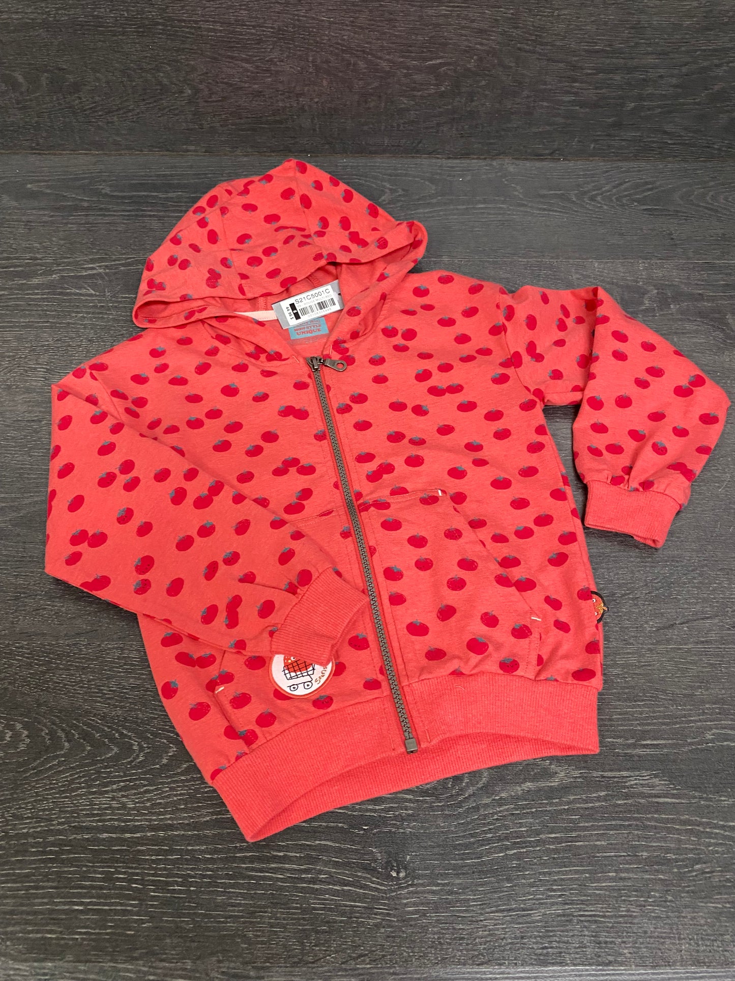 Veste et t-shirt - collection tomates - souris mini - 5 ans