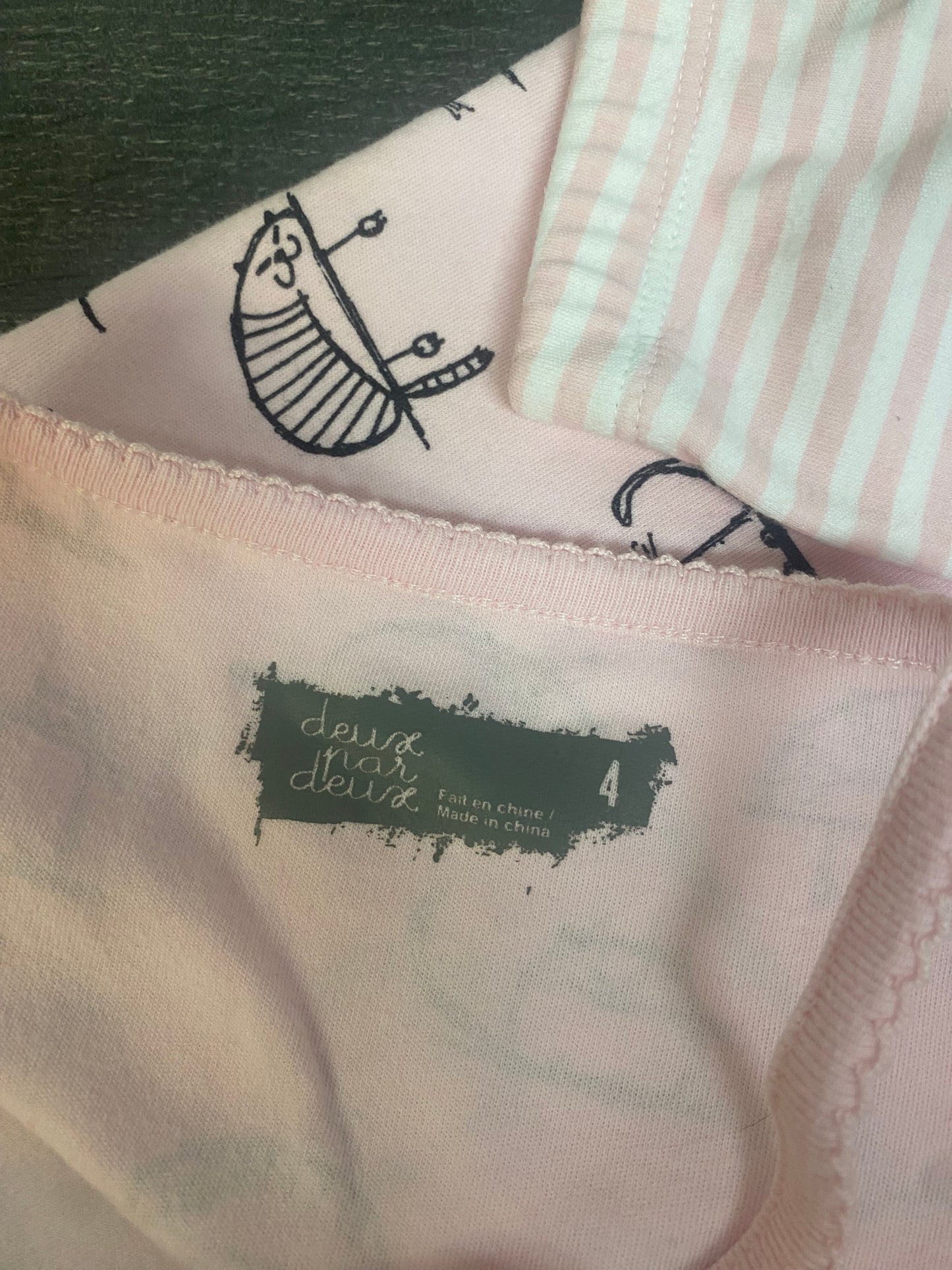 Friperie - Pyjama ete - super bel etat - 4 ans - 2x2