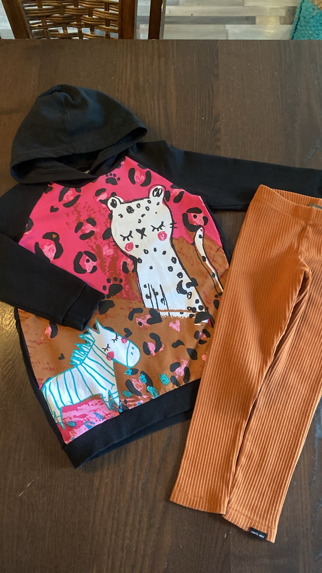 Friperie - duo tunique et legging - 3 ans - tres bel etat