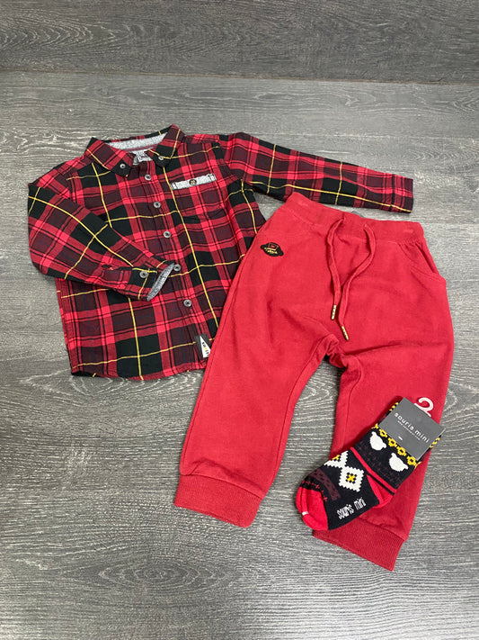 Neuf et usagé - souris mini - 18-24 mois - chemise, pantalon et bas