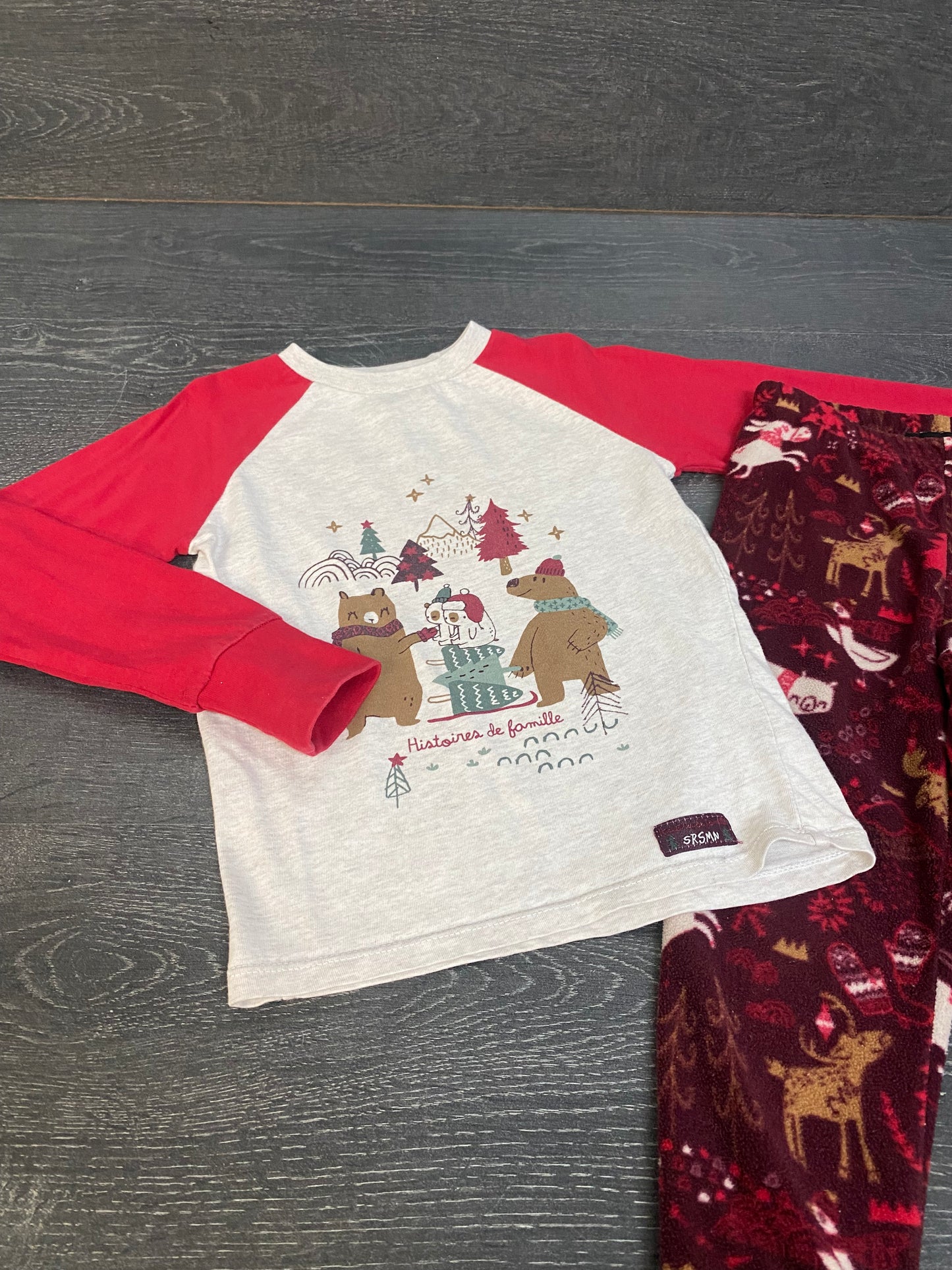 Friperie - pyjama noel - 4 ans - souris mini