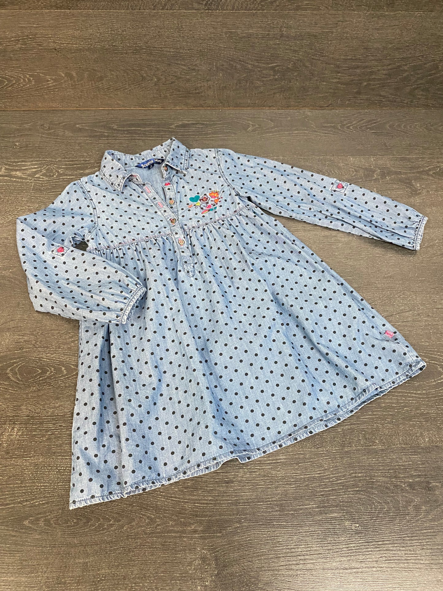 Friperie - robe / tunique - nostalgie - souris mini - 7 ans