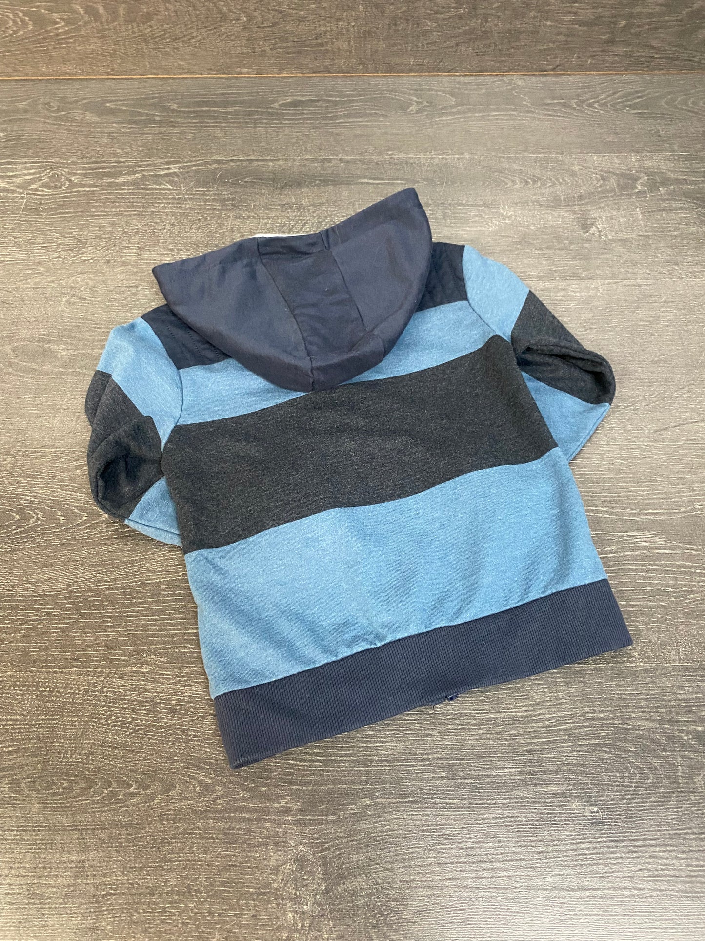 Friperie - veste capuchon - nano - 4 ans - navy/blue