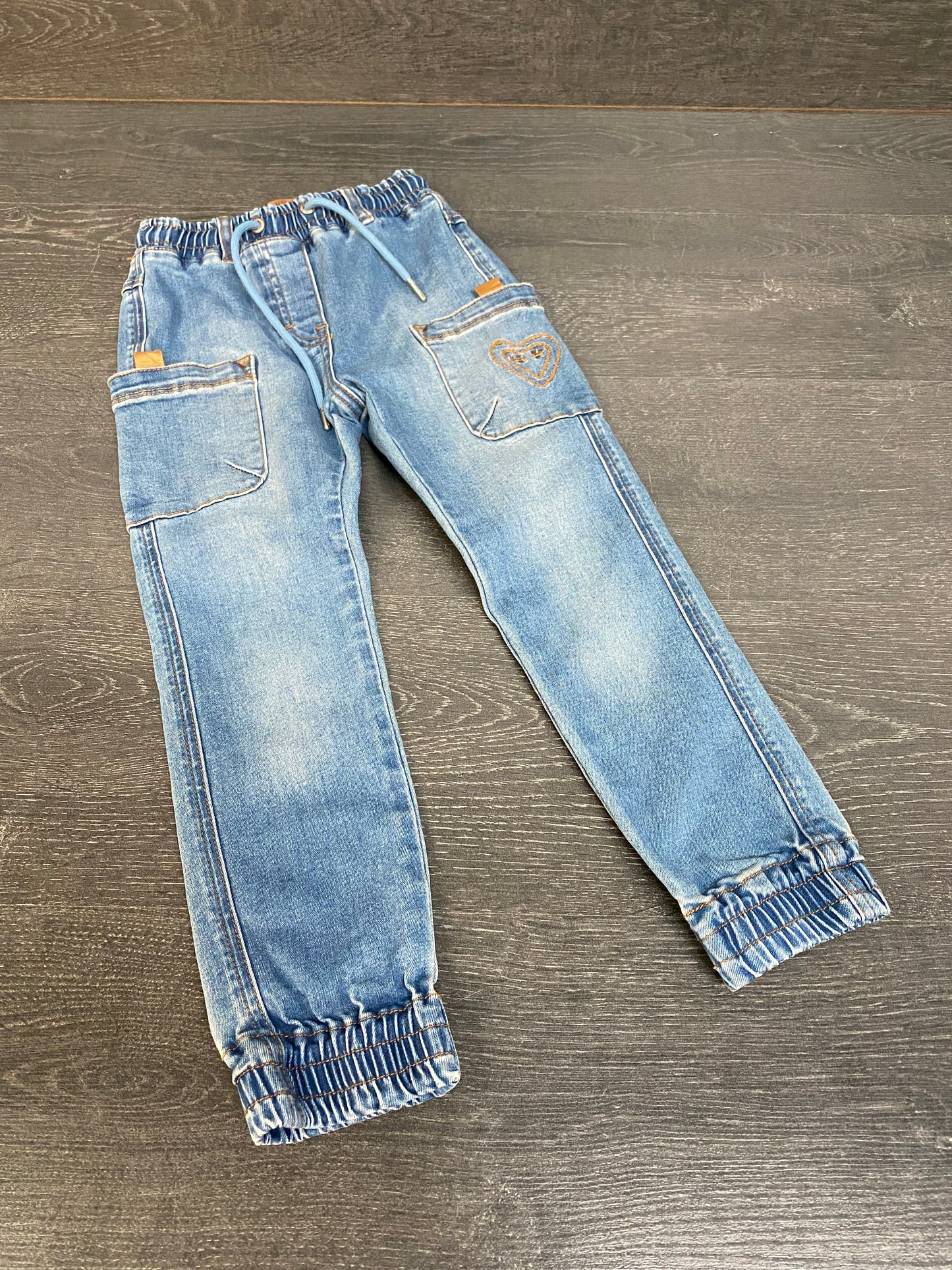 Friperie - jeans - jogger - souris mini - 6 ans