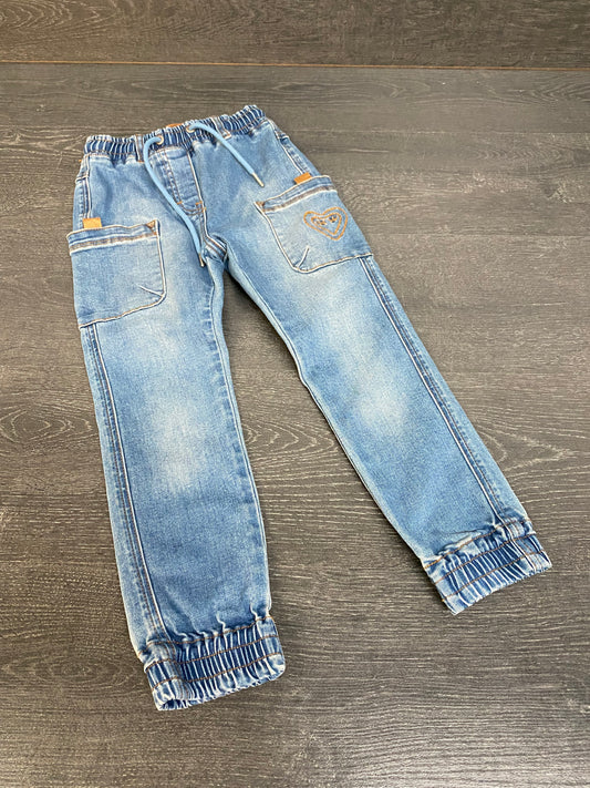 Friperie - jeans - jogger - souris mini - 6 ans