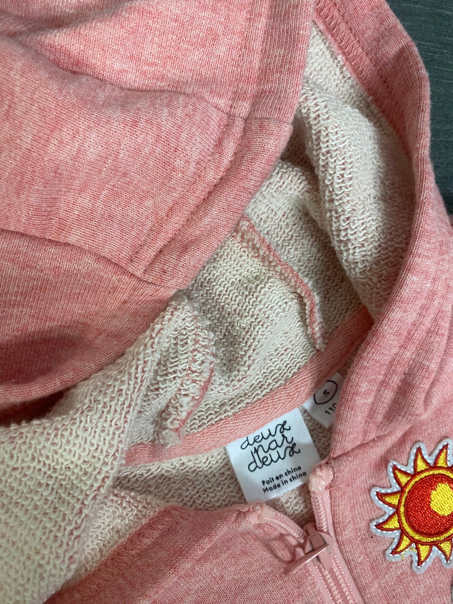 Friperie - veste hoddie - 2x2 - 5 ans