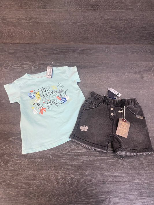 Reservé - Duo short et t shirt - 2-3 ans