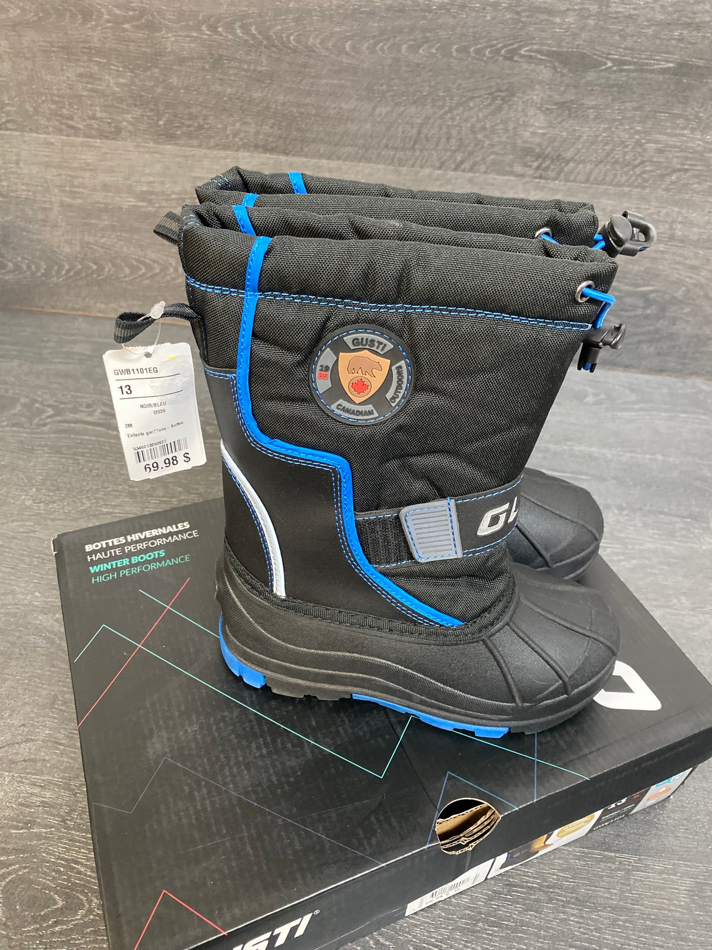 Gusti - bottes d’hiver - neuves - gr 13 -