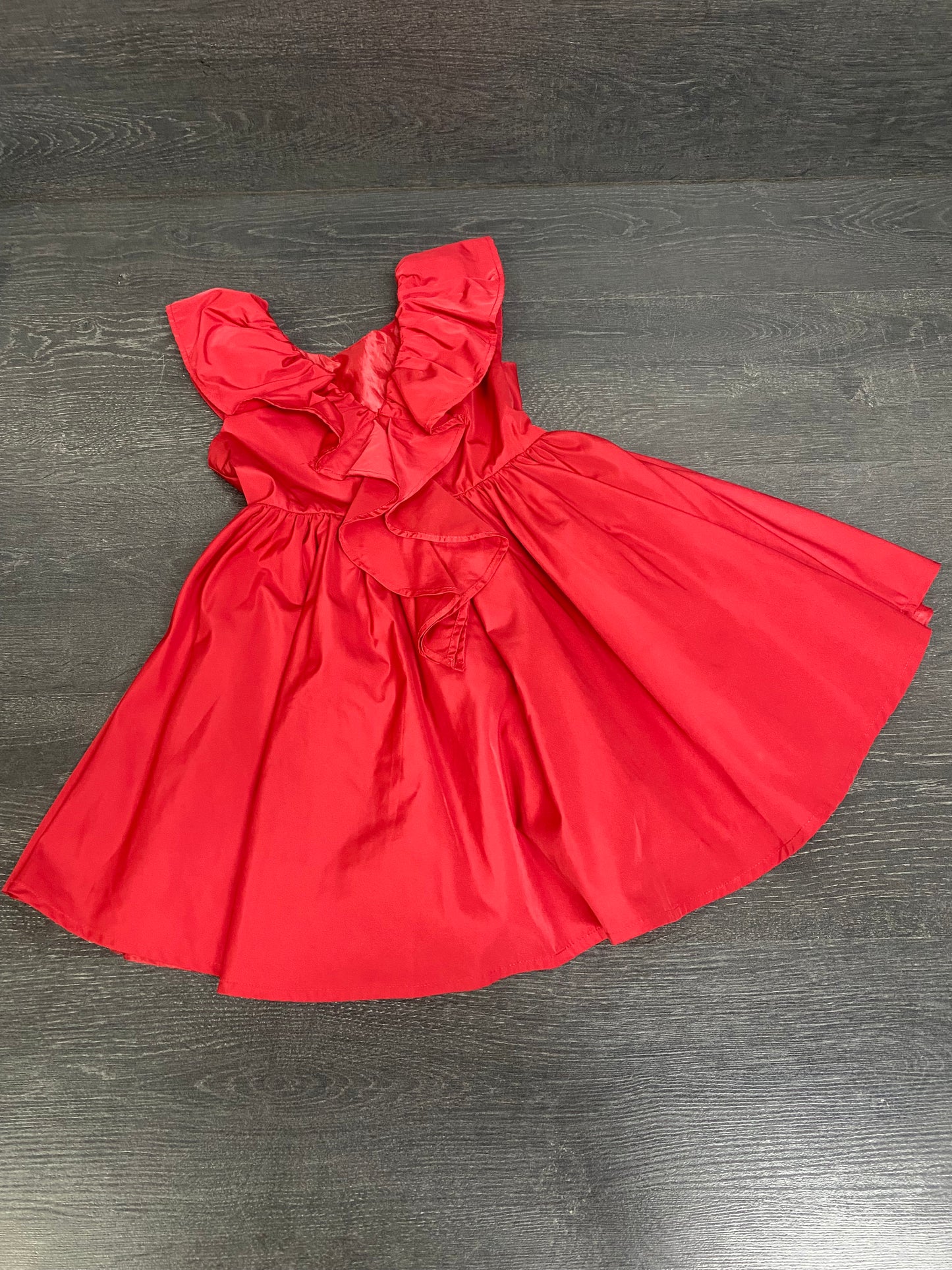 Friperie - robe de taffetas - souris mini - 5 ans
