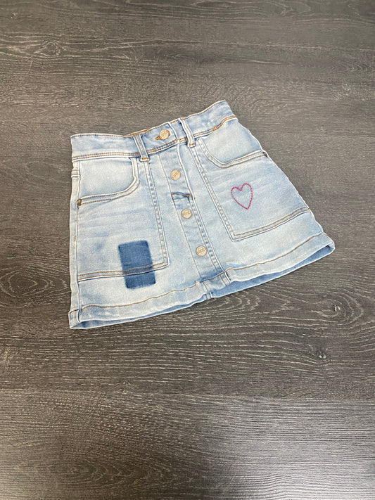 Friperie - souris mini - jupe - jeans - 4 ans