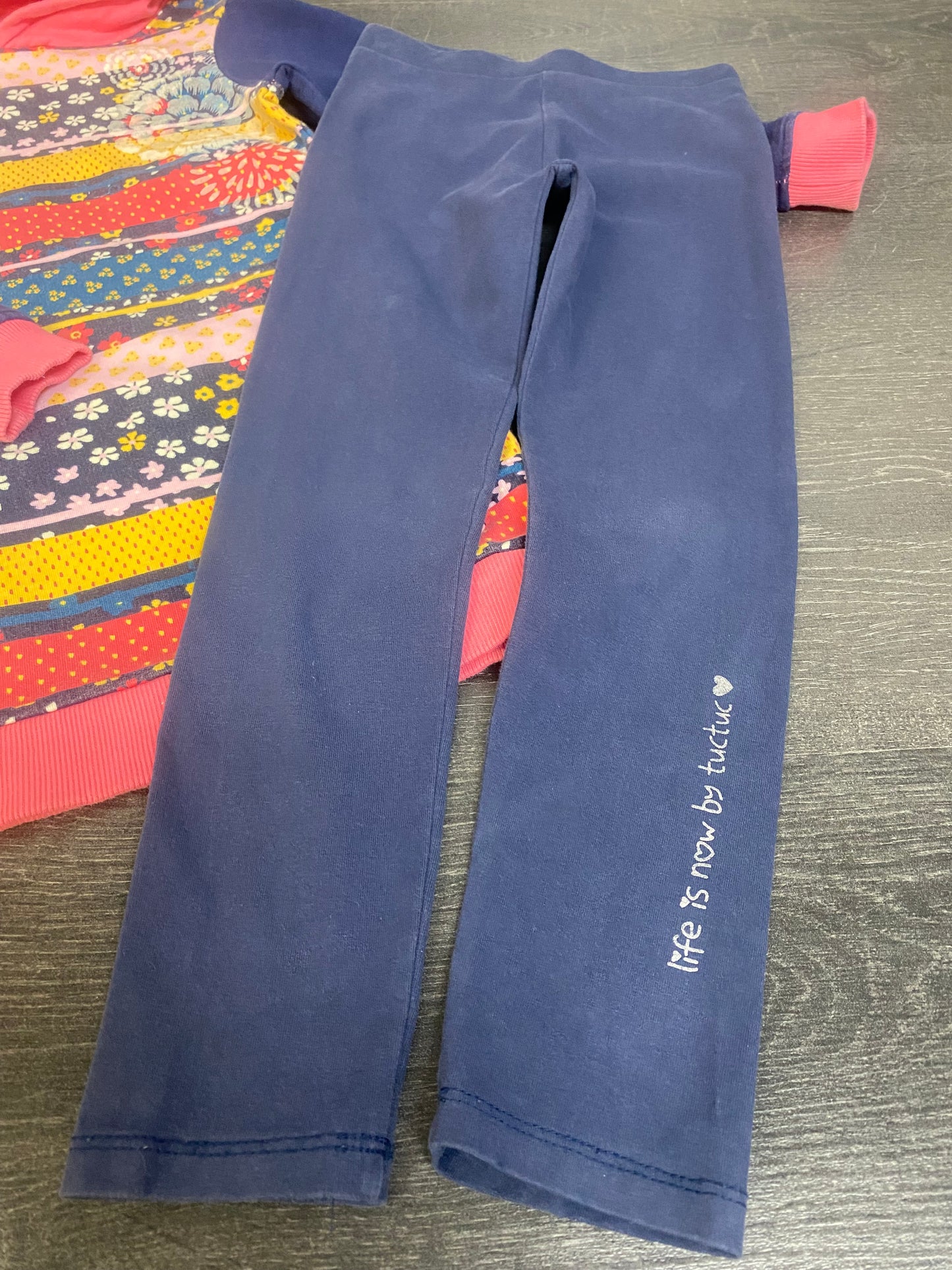 Friperie - tunique et legging - 5 ans - tuc tuc