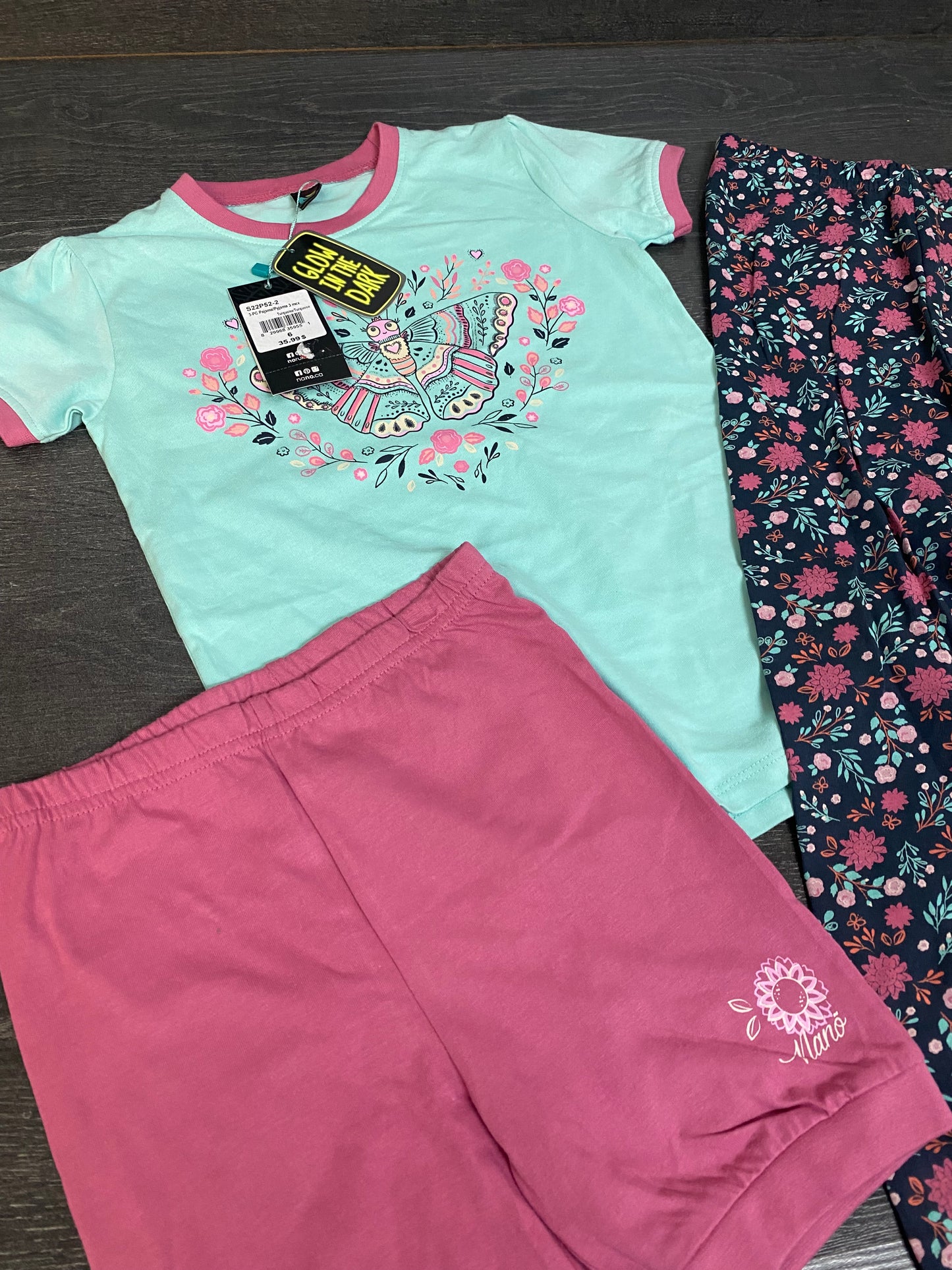 Pyjama 3 mcx - nano - 6 ans - glow in the dark