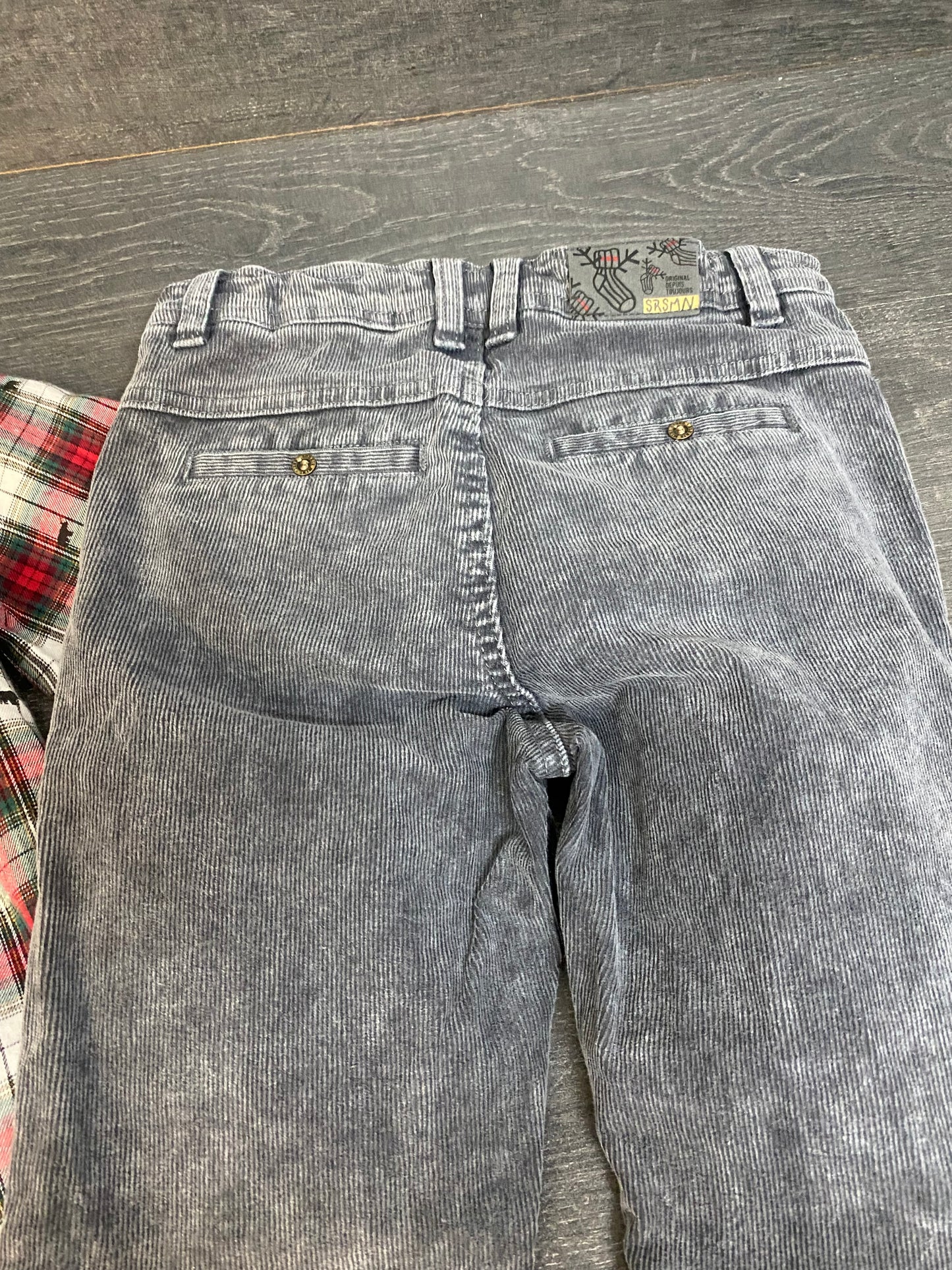 Friperie 7 ans - chemise et pantalon - souris mini