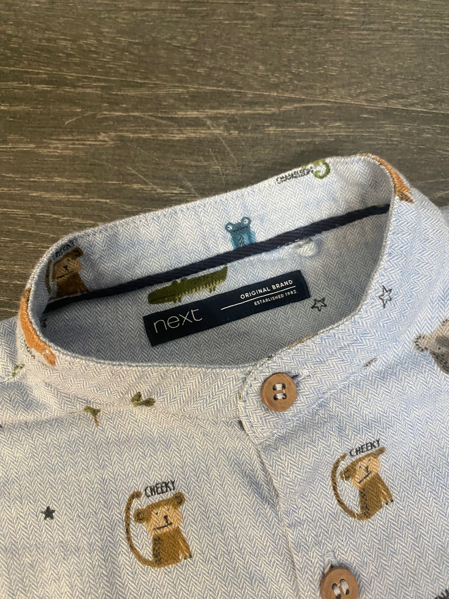 Friperie -Chemise col moa - next - 6-7 ans -