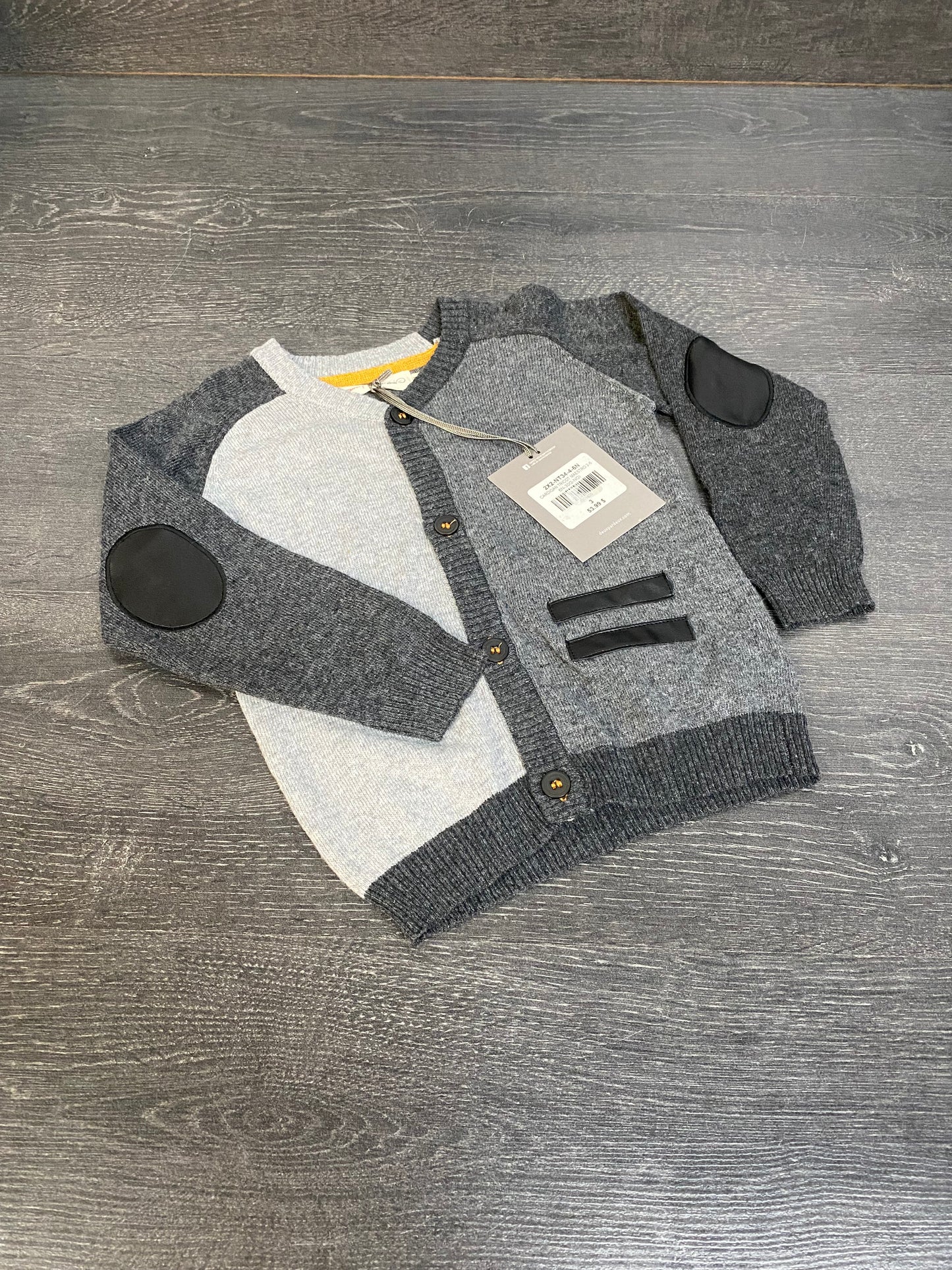 Veste de tricot - neuf - 2x2 - 3 ans