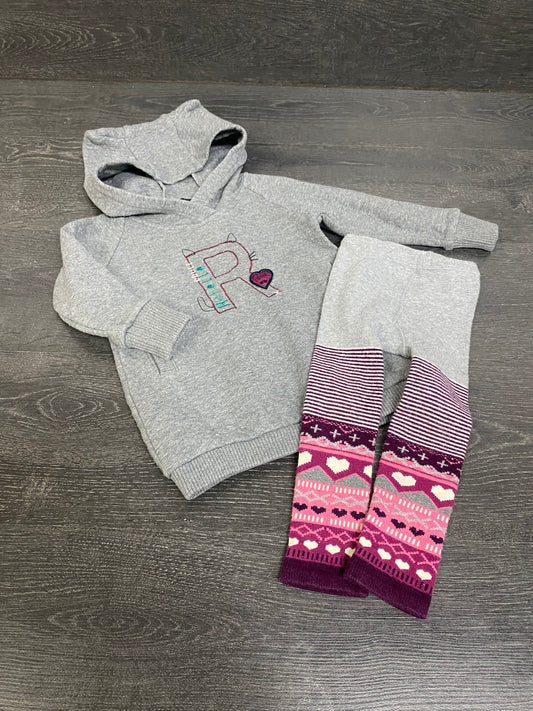Friperie - tunique rebelle 2 ans et collant 2-3 ans -